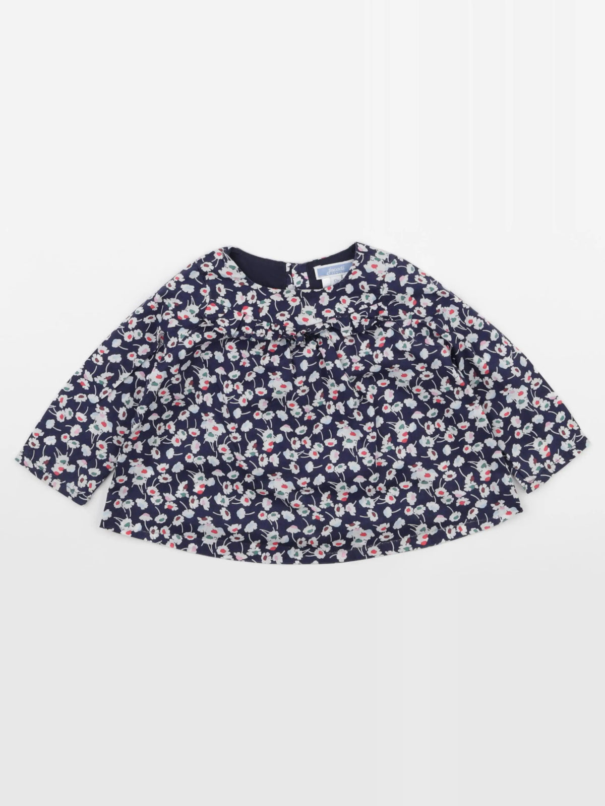 Jacadi - blouse liberty bleu - 12 mois