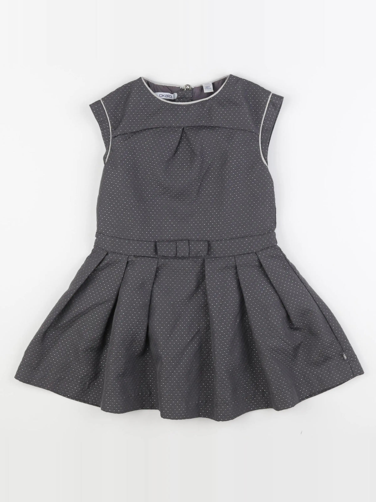 Okaidi - robe gris, argent - 5 ans