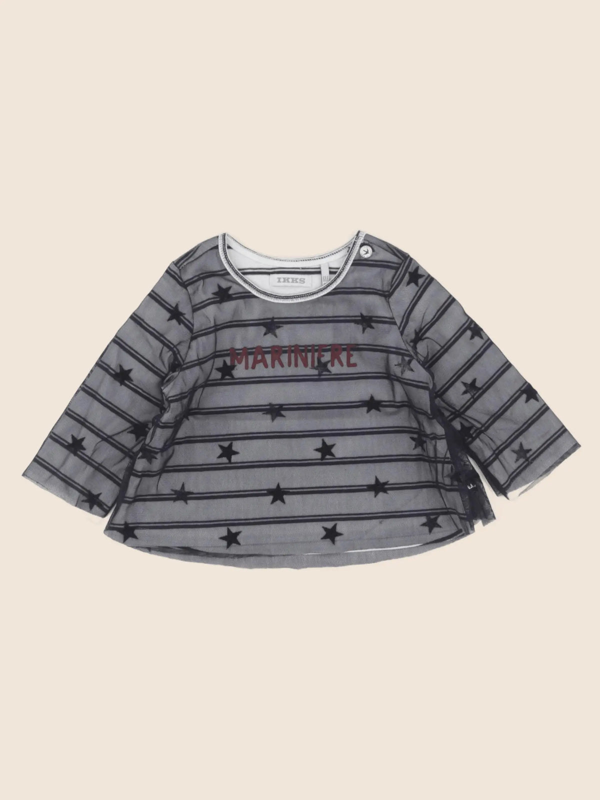 IKKS - tee-shirt noir - 6 mois