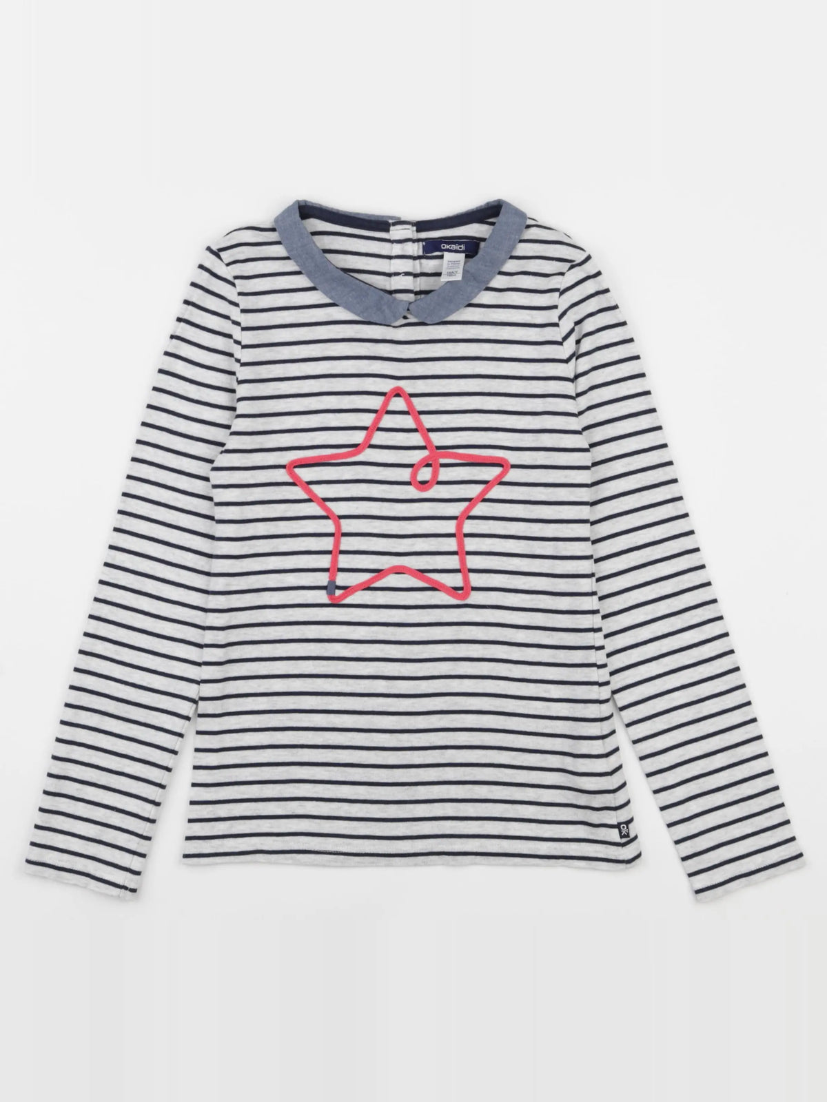 Okaidi - tee-shirt gris - 10 ans