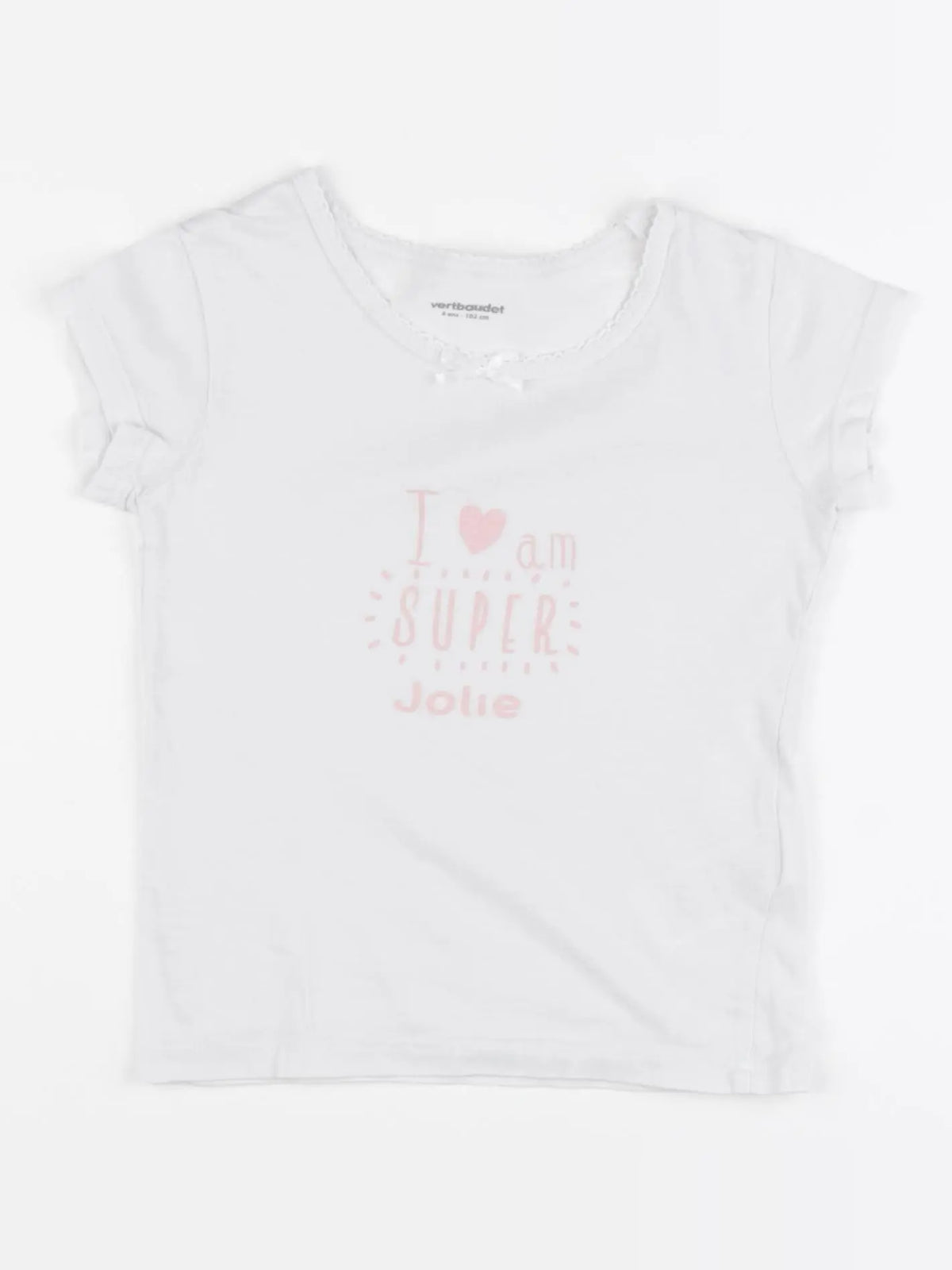Vertbaudet - maillot de corps blanc - 4 ans