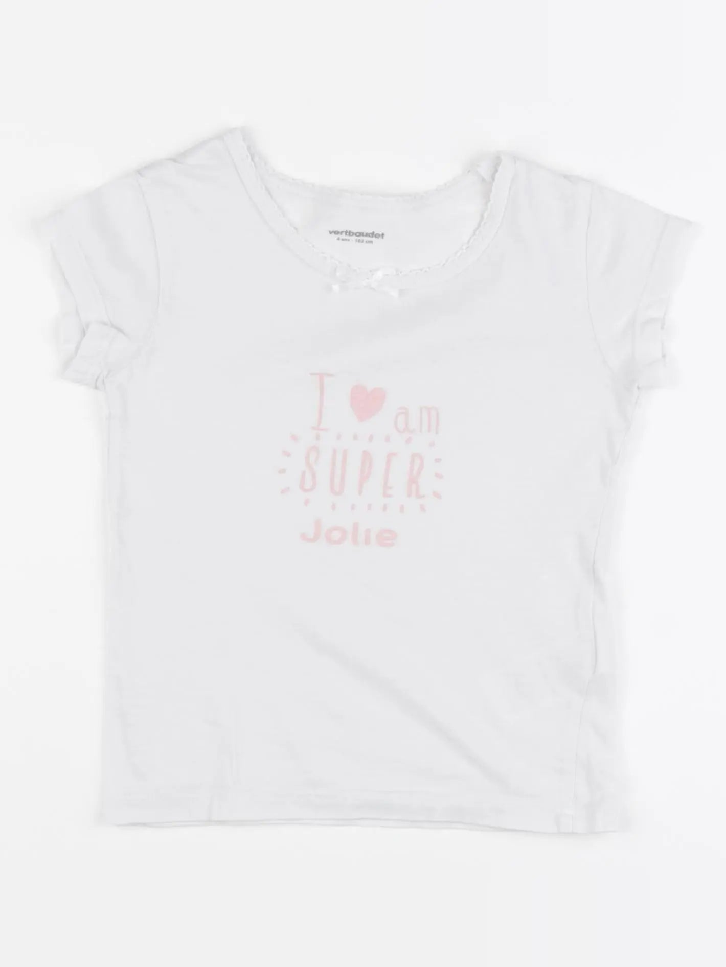 Vertbaudet - maillot de corps blanc - 4 ans