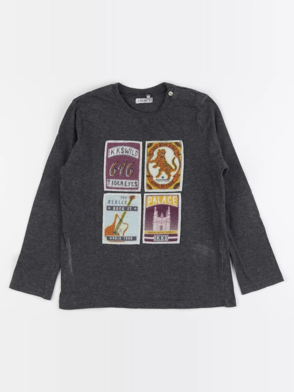 IKKS - tee-shirt gris - 18 mois