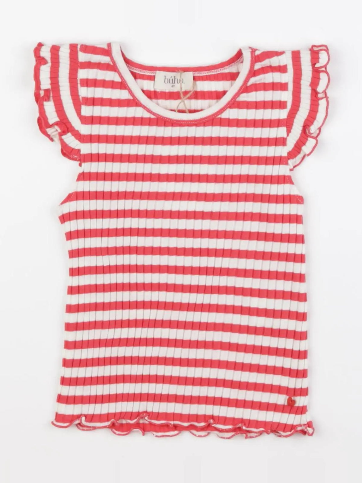 Buho - débardeur rouge, blanc - 4 ans
