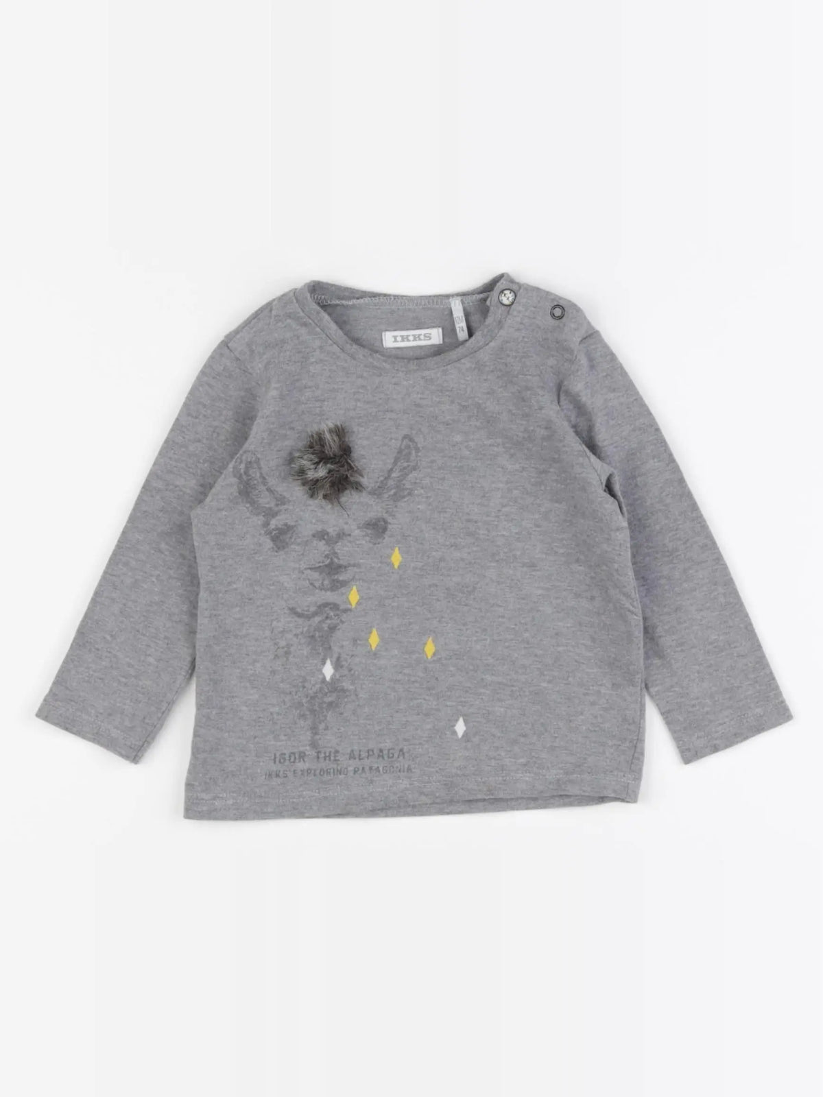 IKKS - tee-shirt gris - 12 mois