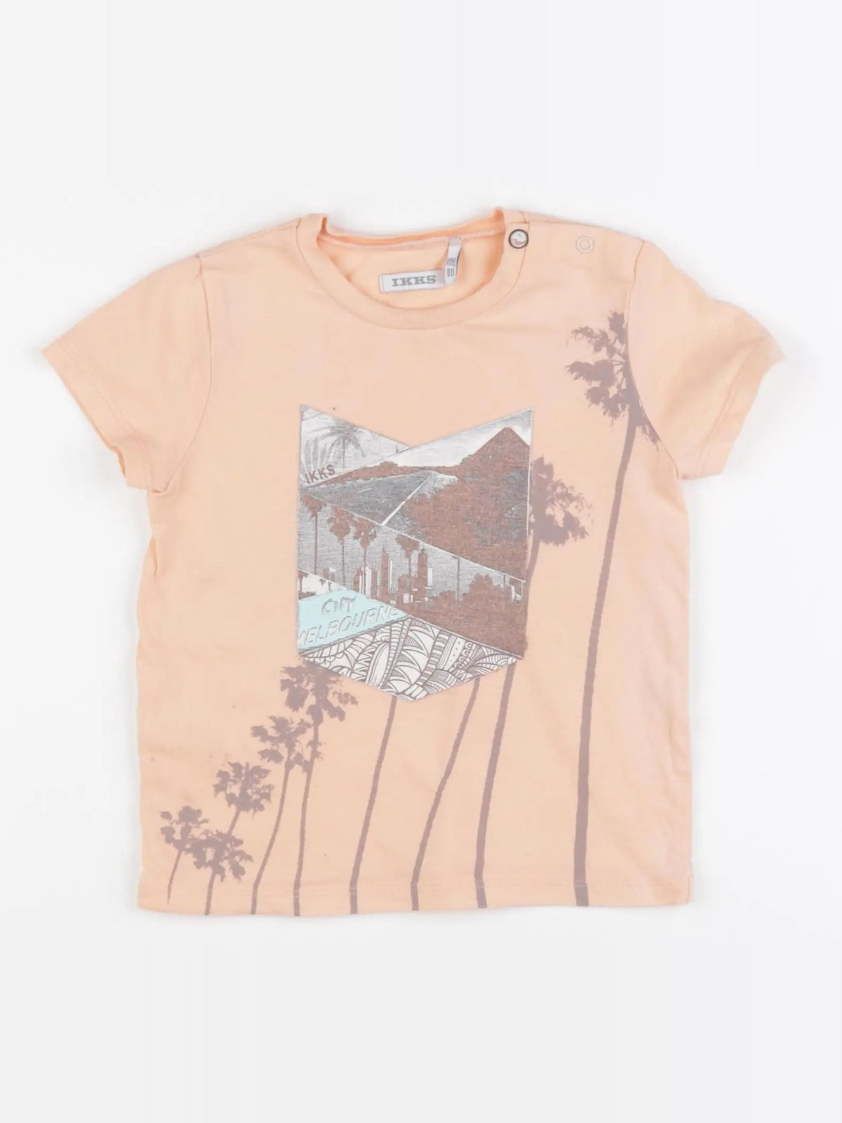 IKKS - tee-shirt orange - 18 mois