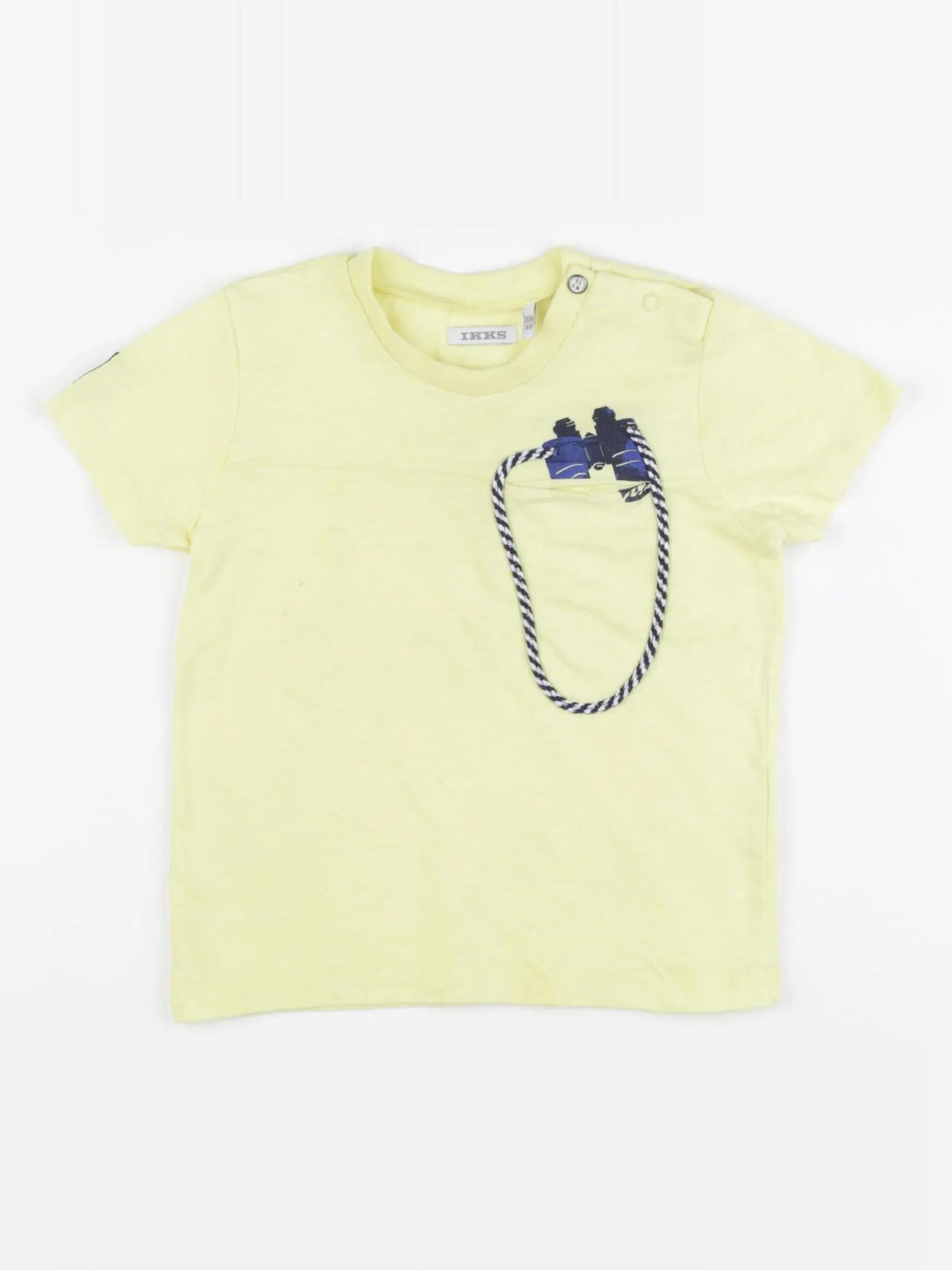 IKKS - tee-shirt jaune - 18 mois