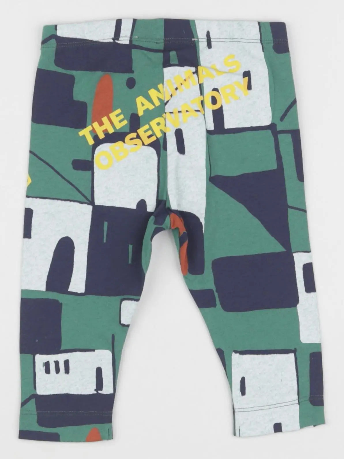 The animals observatory - legging vert, bleu - 6 mois