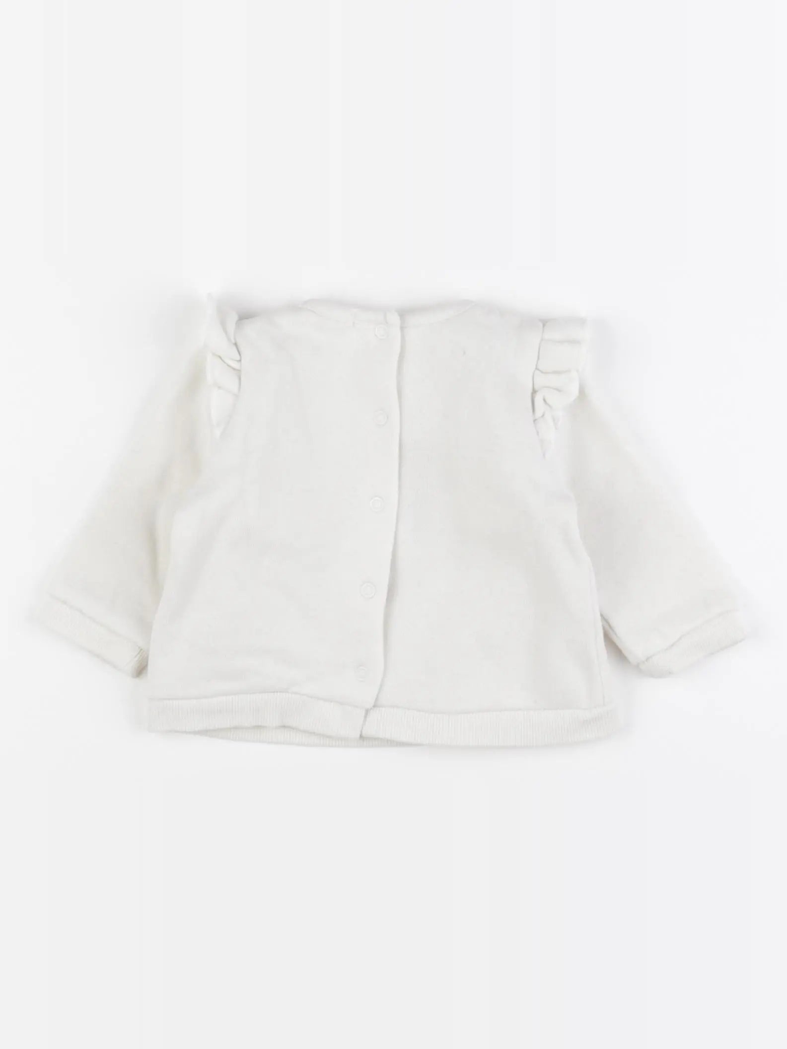 Vertbaudet - sweat blanc - 3 mois