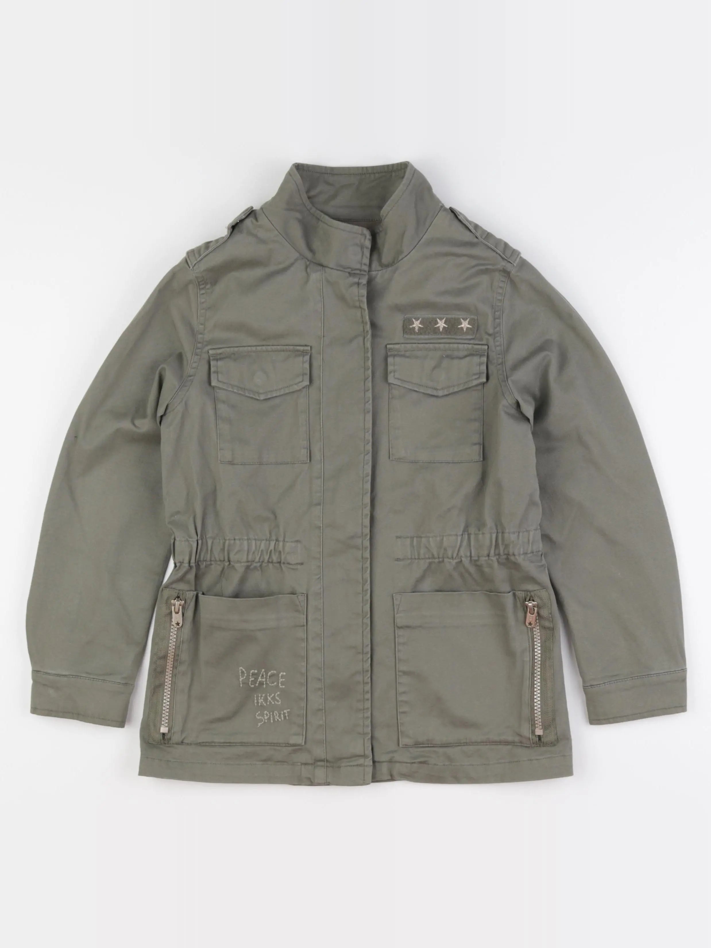 IKKS - veste imprimé au dos vert - 8 ans