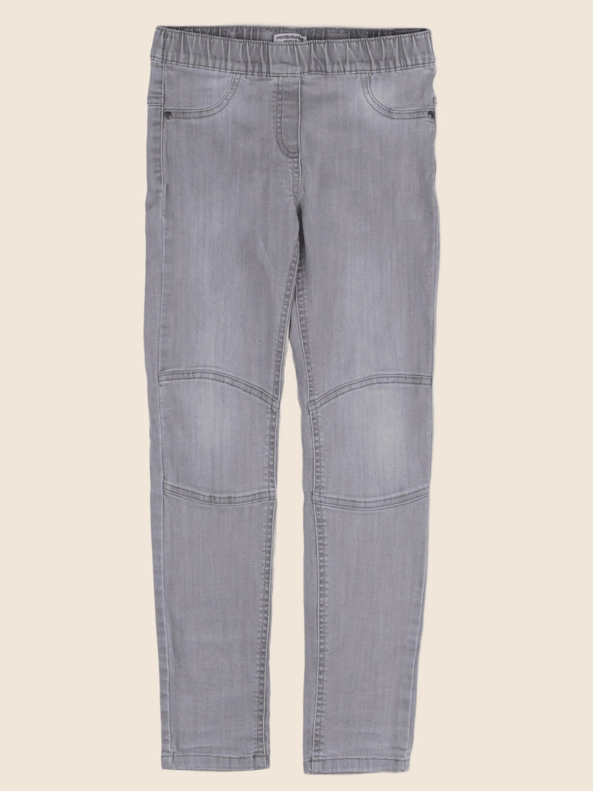 Vertbaudet - jegging gris - 9 ans