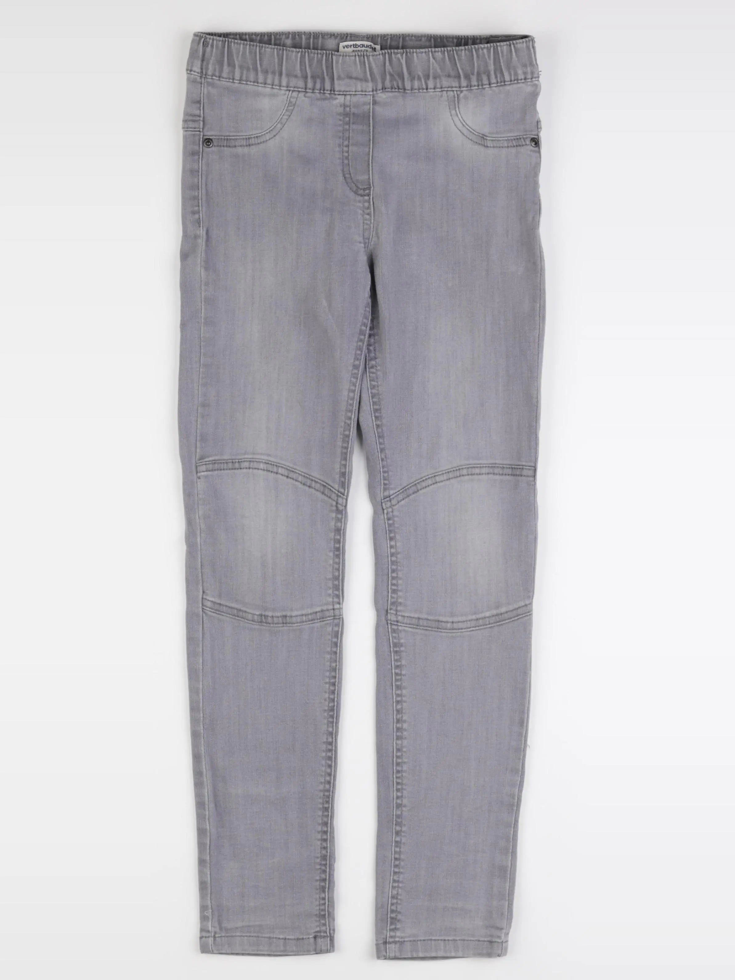 Vertbaudet - jegging gris - 9 ans