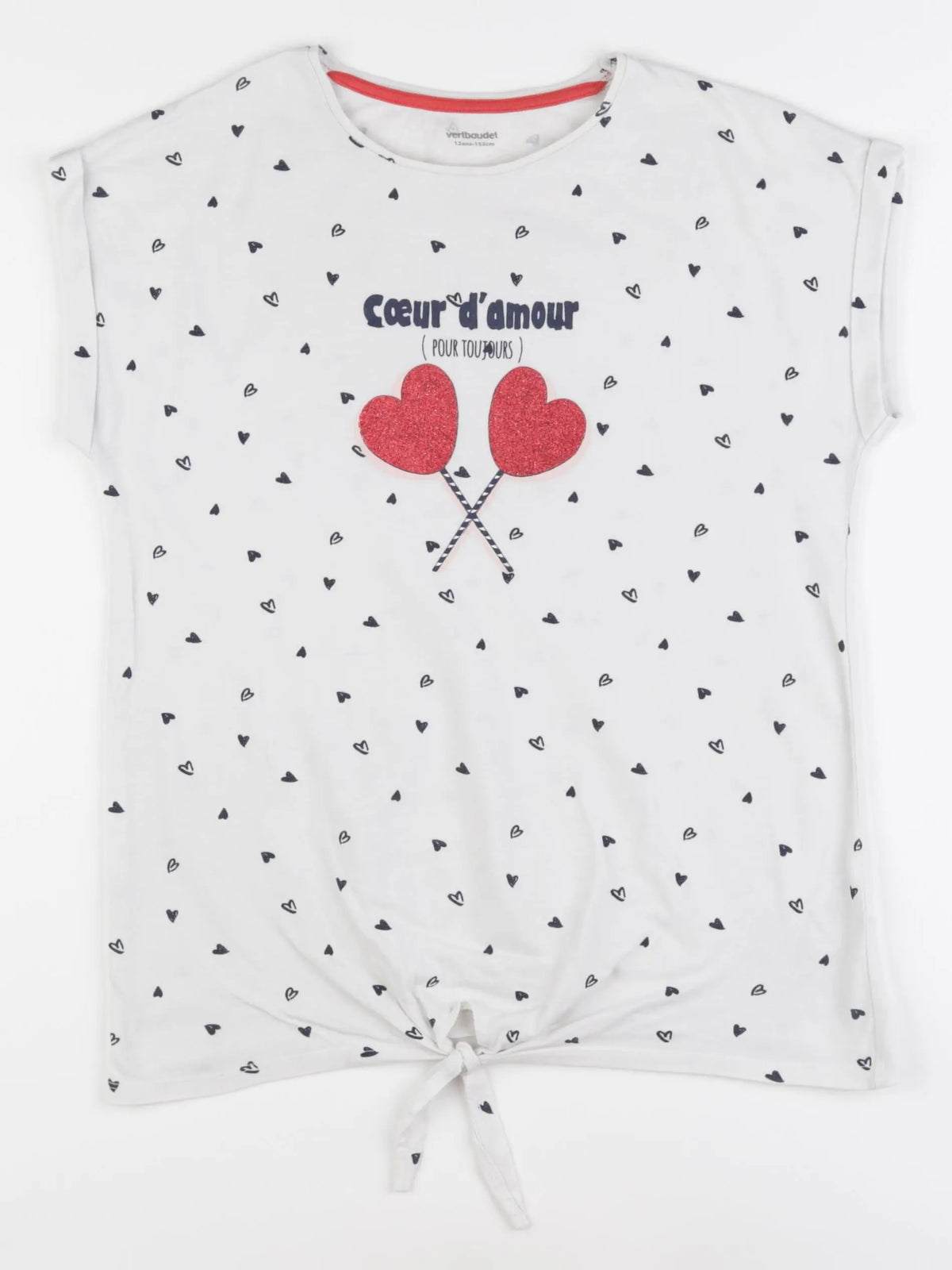 Vertbaudet - tee-shirt blanc - 12 ans