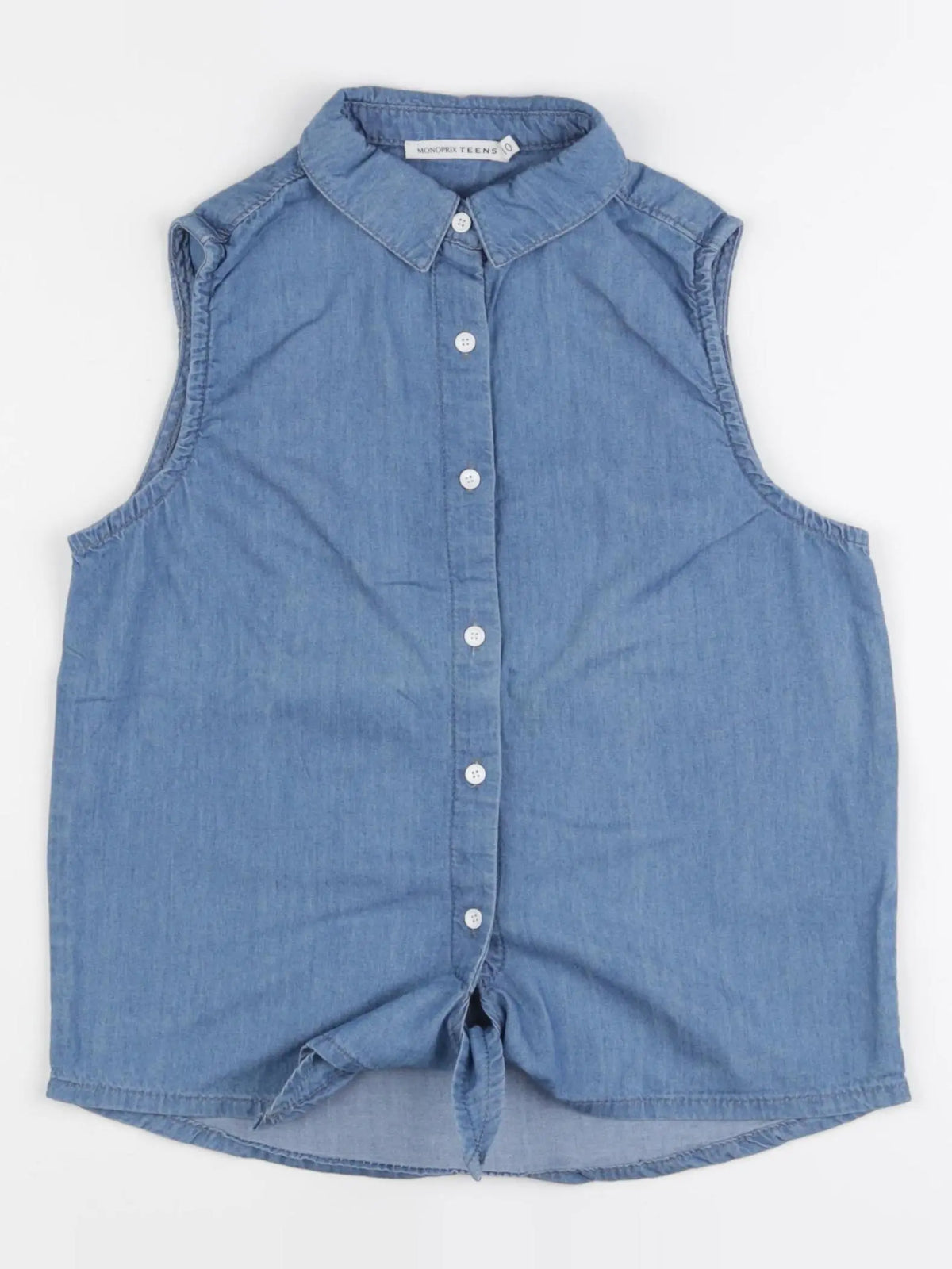 Monoprix - blouse bleu - 10 ans
