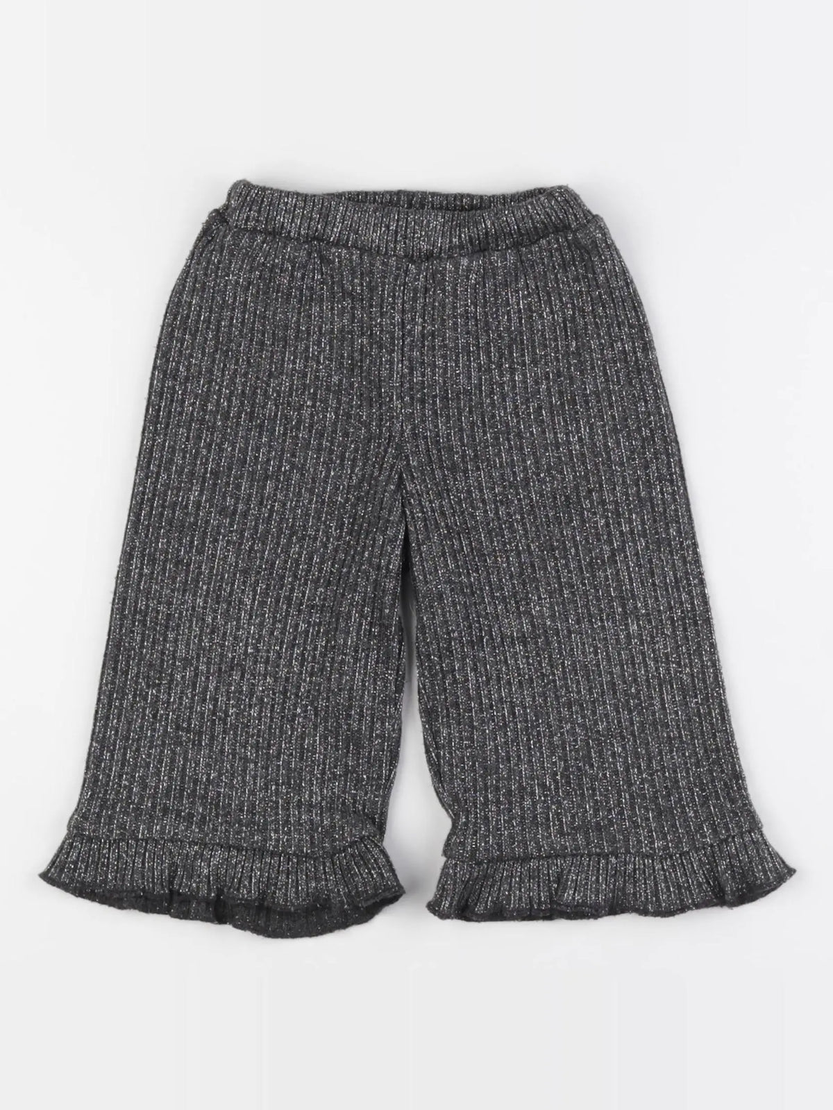 Zara - pantalon gris, argent - 12/18 mois
