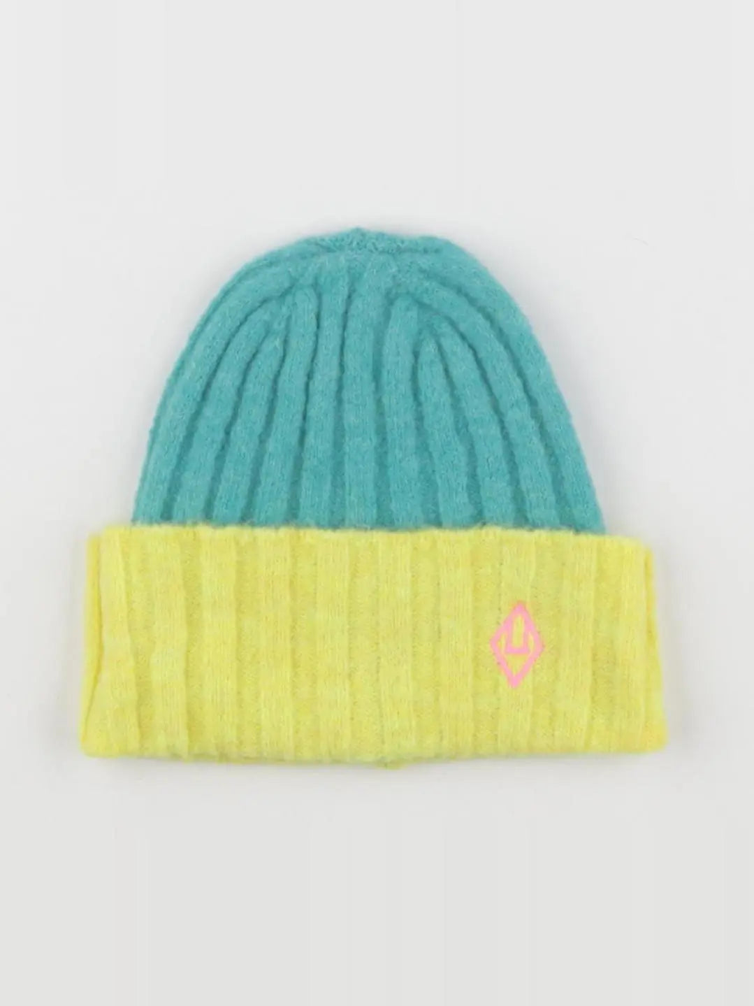 Bonnet BICOLOR PONY jaune, bleu