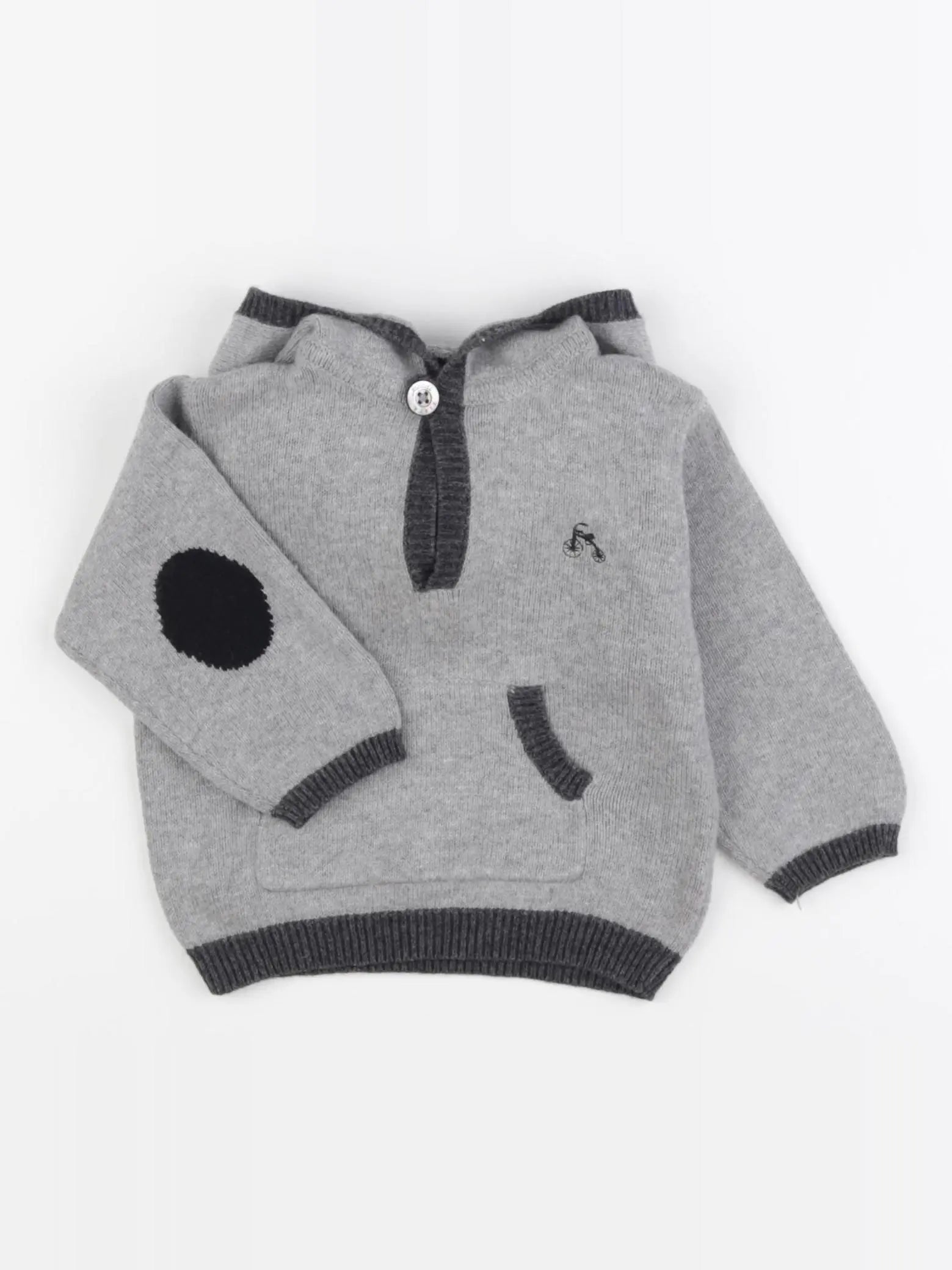 Jacadi - pull gris - 12 mois