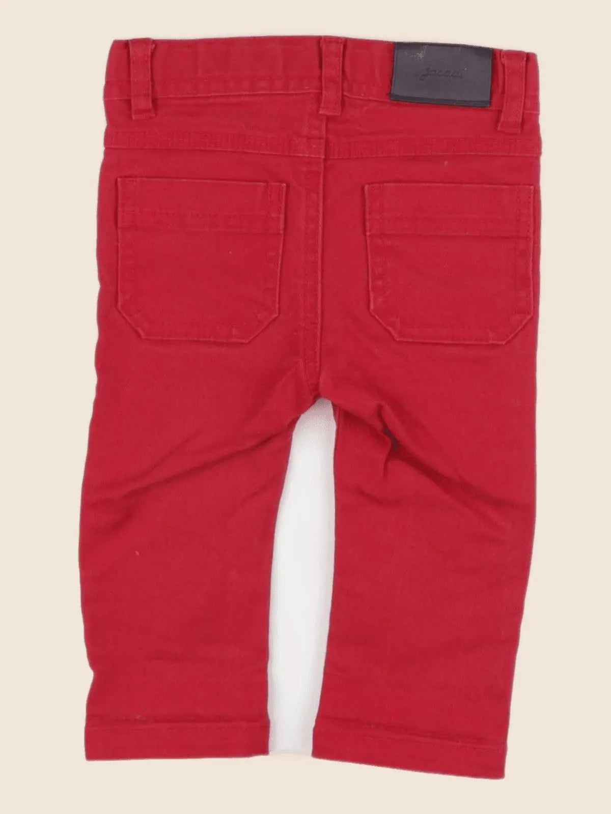 Jacadi - jean rouge - 12 mois