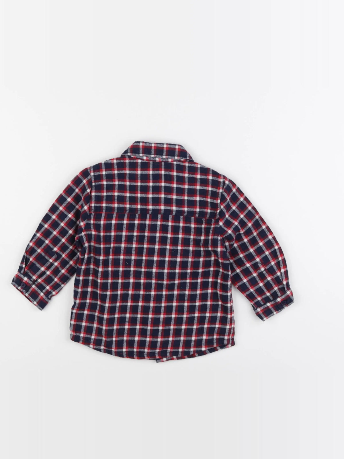 Boutchou - chemise bleu - 12 mois