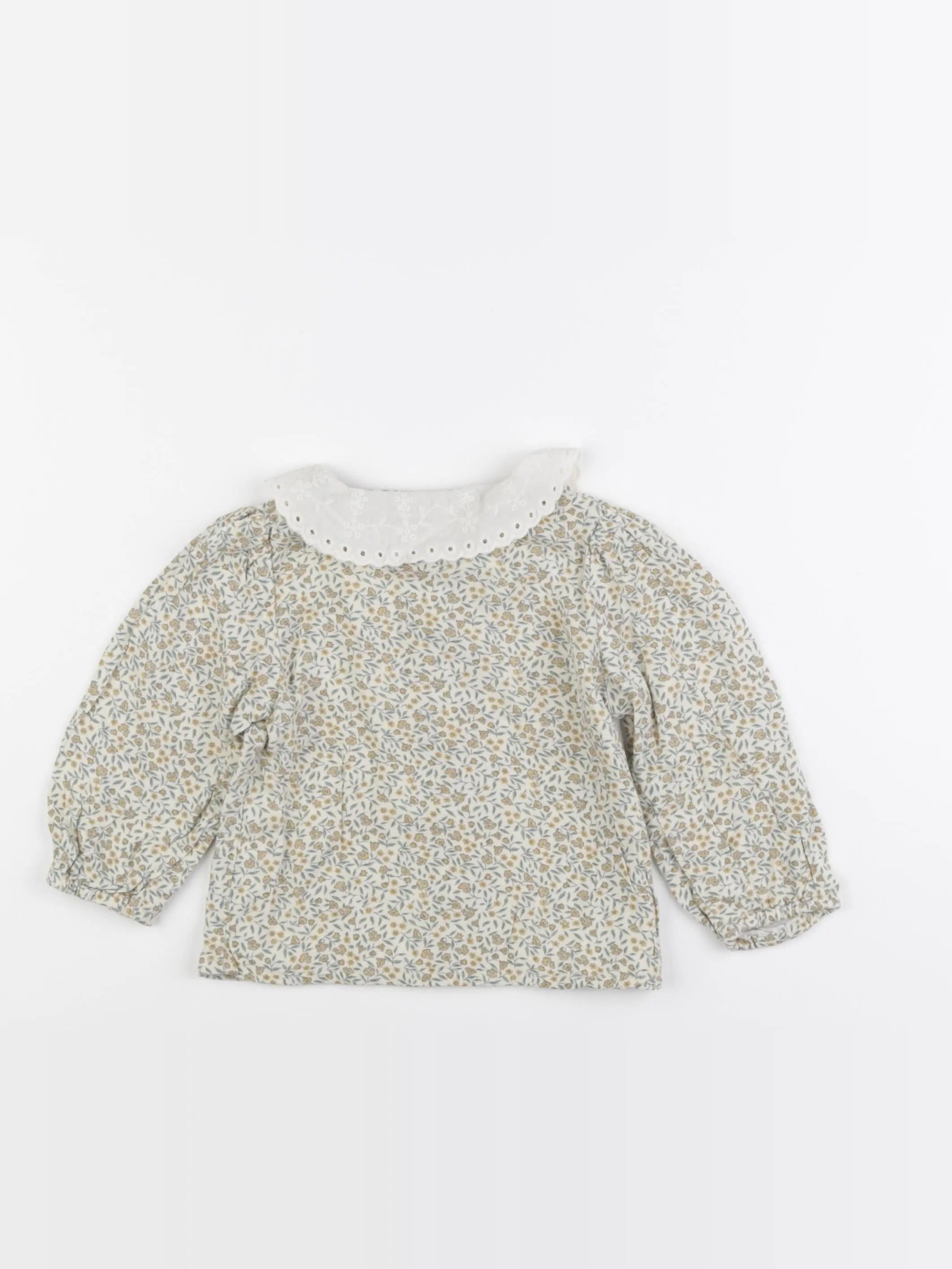 Vertbaudet - blouse beige - 12 mois