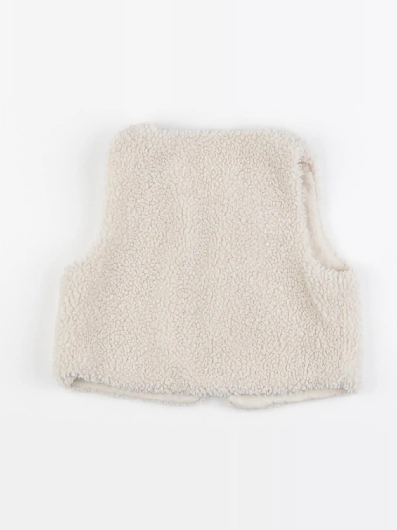 Vertbaudet - gilet beige - 6 mois