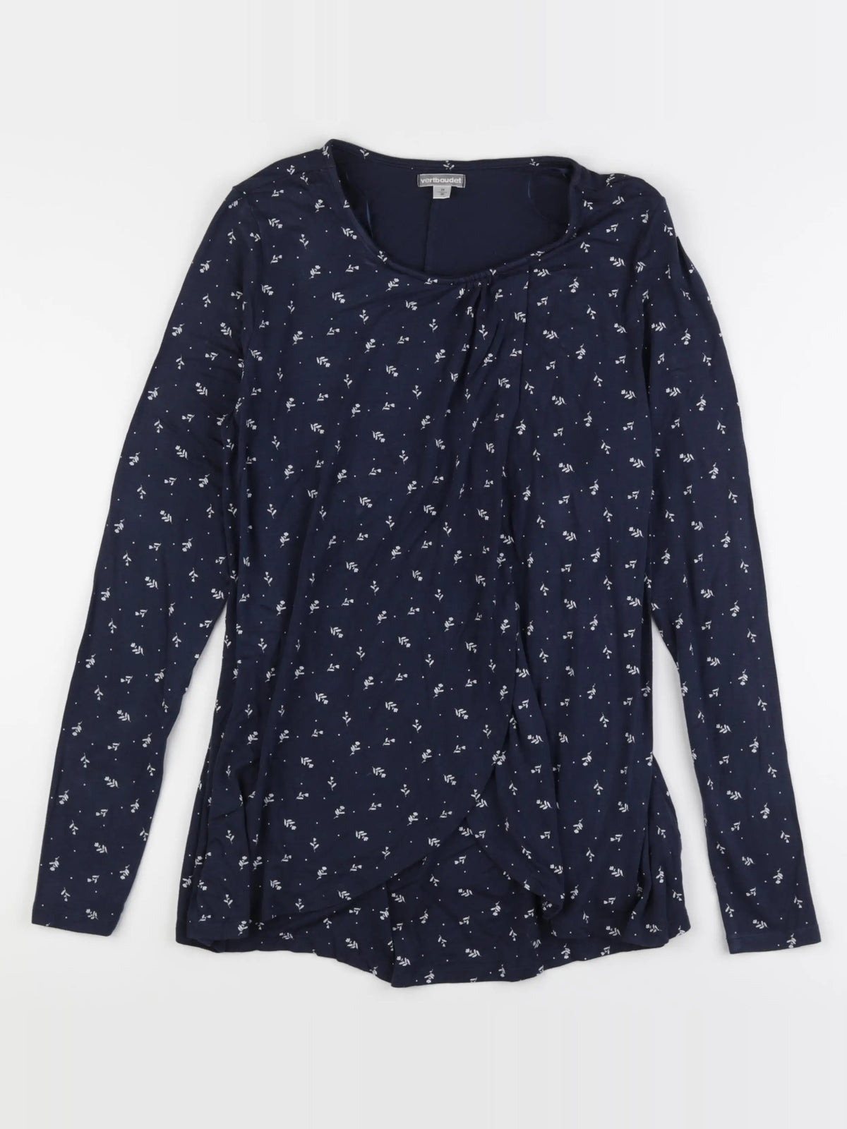 Vertbaudet - tee-shirt grossesse bleu - 34 à 36
