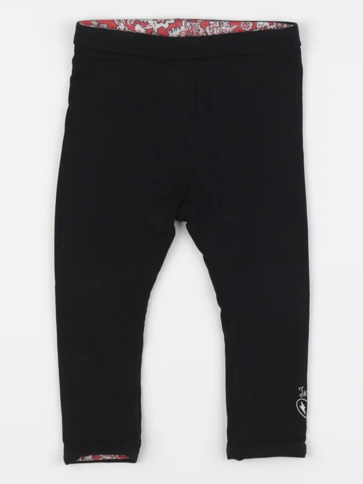 IKKS - legging réversible noir - 12 mois