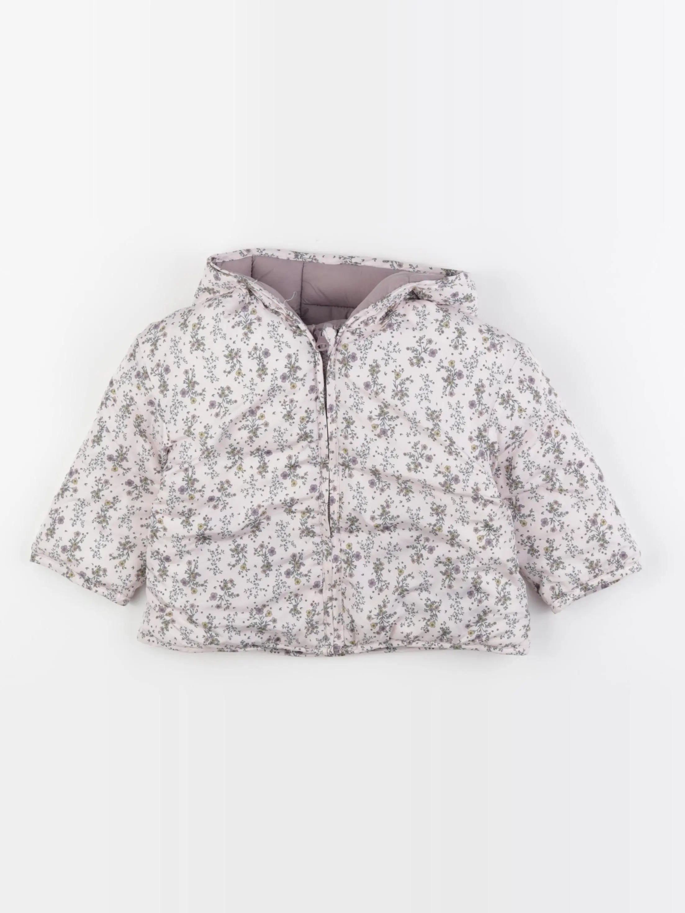 Vertbaudet - doudoune réversible multicolore - 18 mois