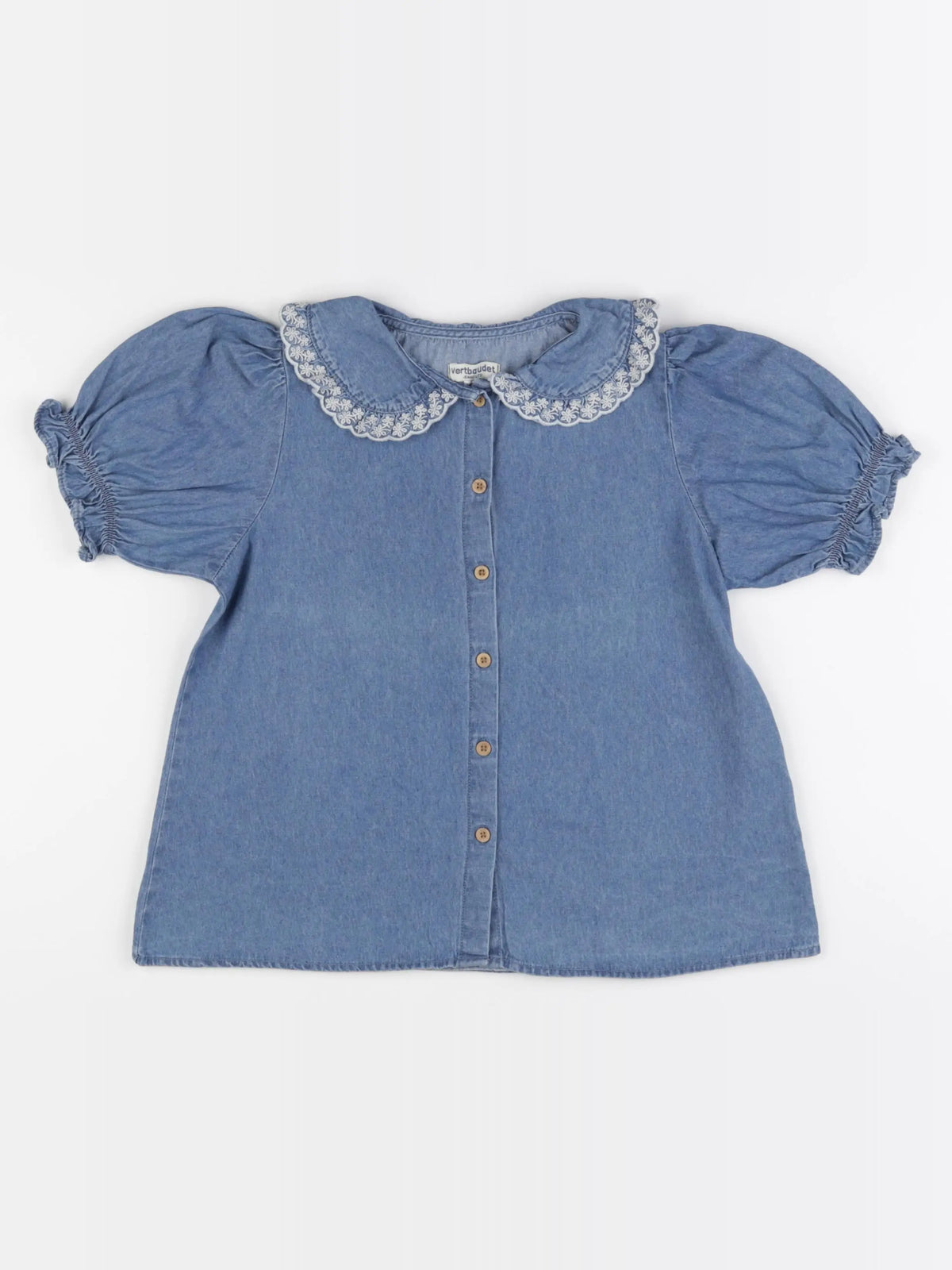 Vertbaudet - blouse bleu - 10 ans