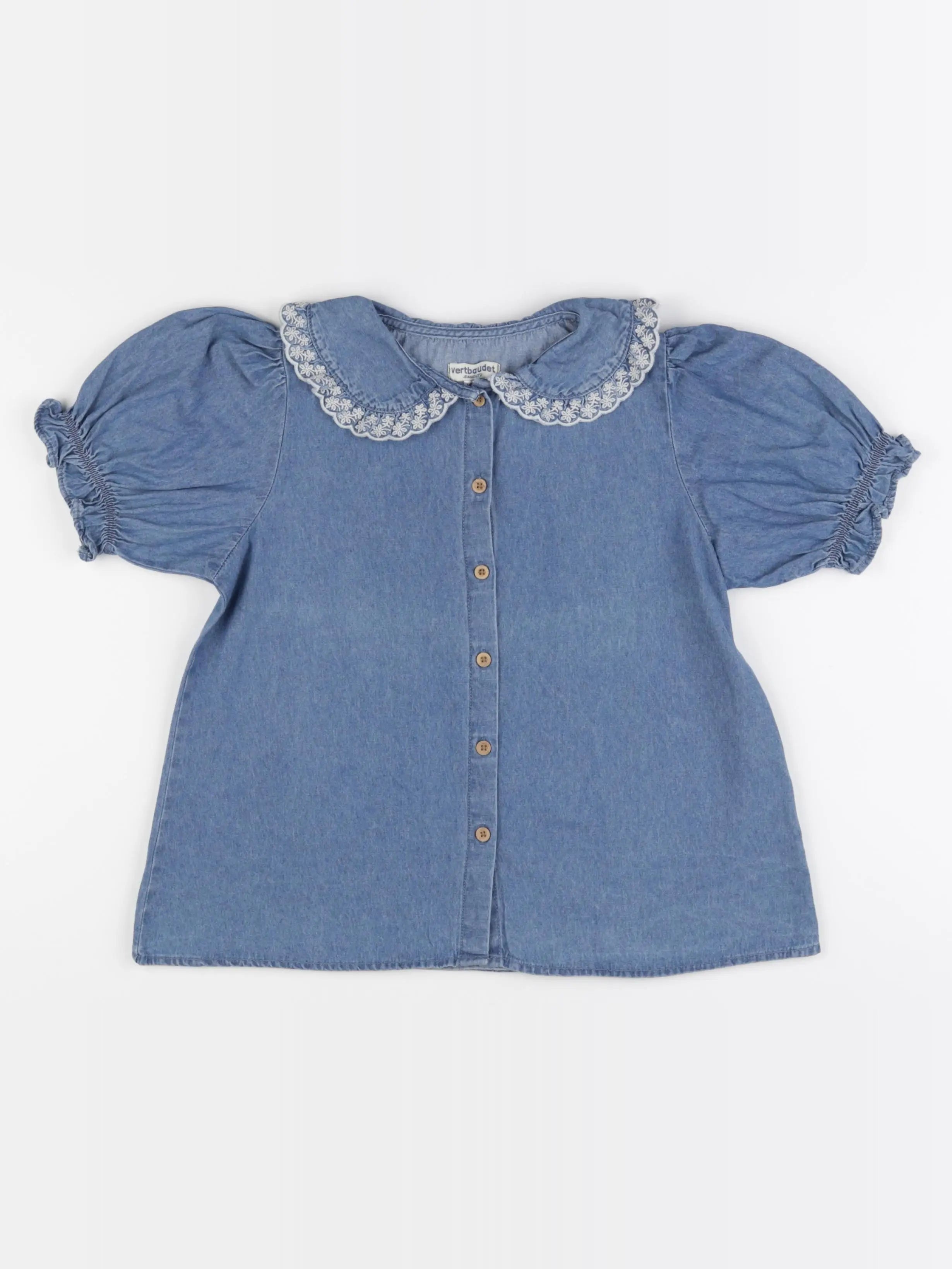 Vertbaudet - blouse bleu - 10 ans