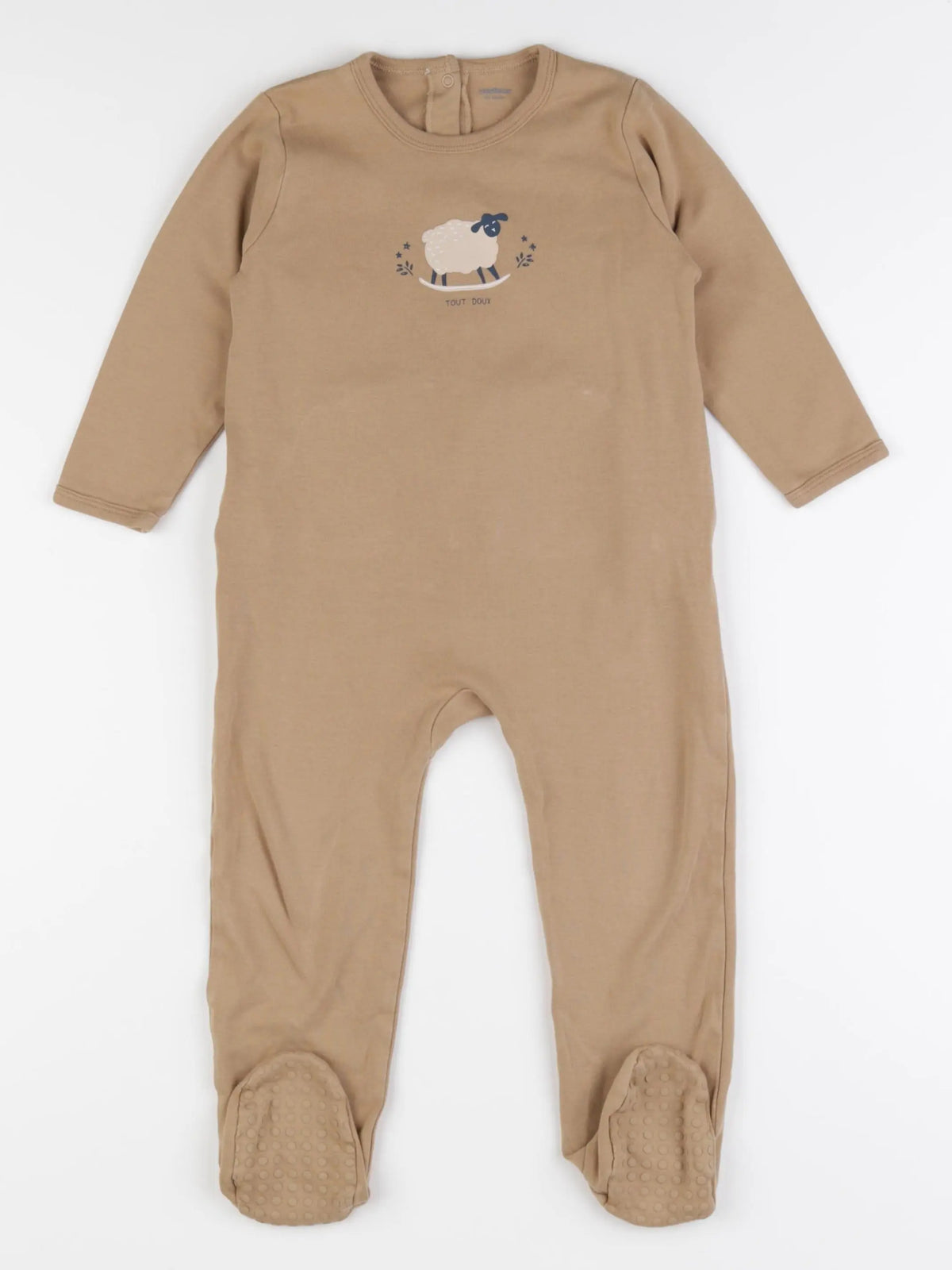 Vertbaudet - pyjama coton marron - 36 mois