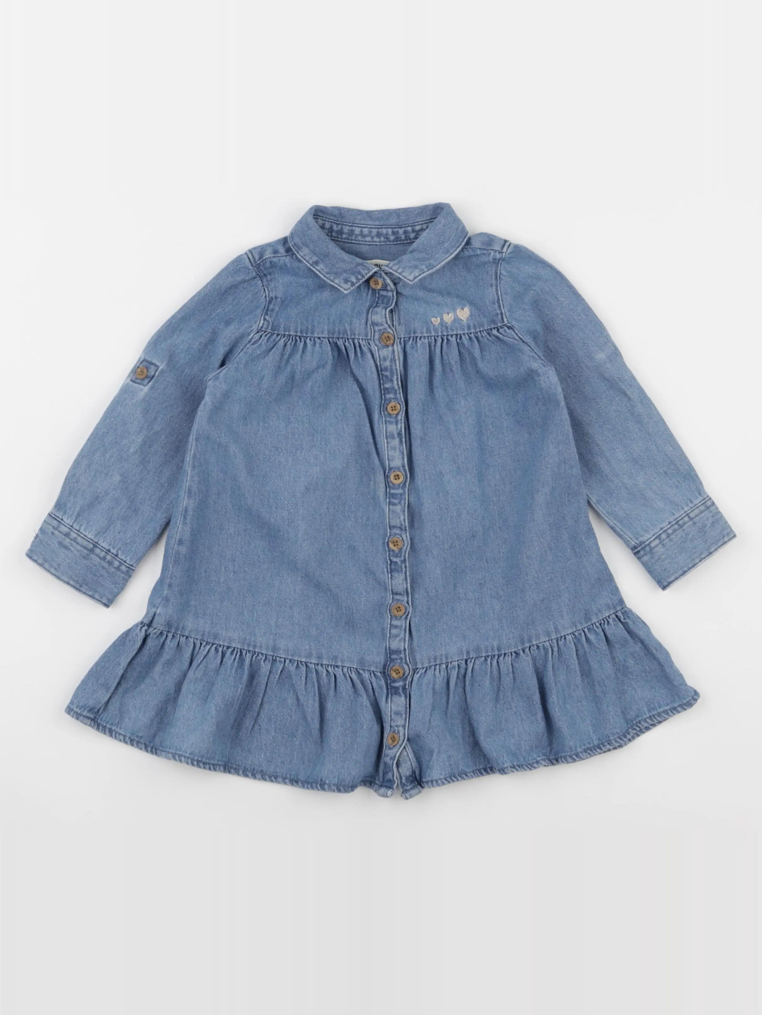 Vertbaudet - robe bleu - 2 ans