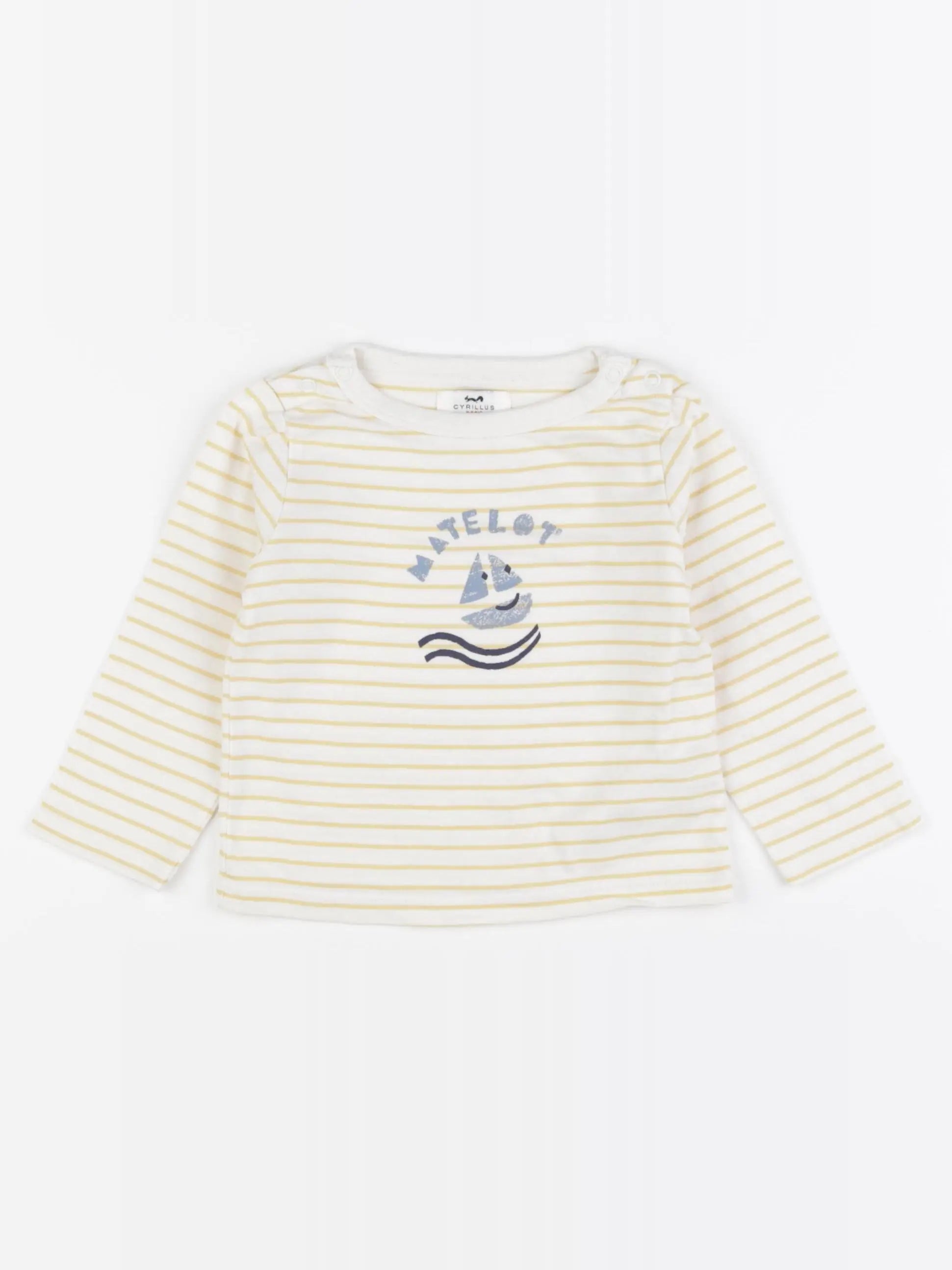 Cyrillus - tee-shirt jaune - 24 mois