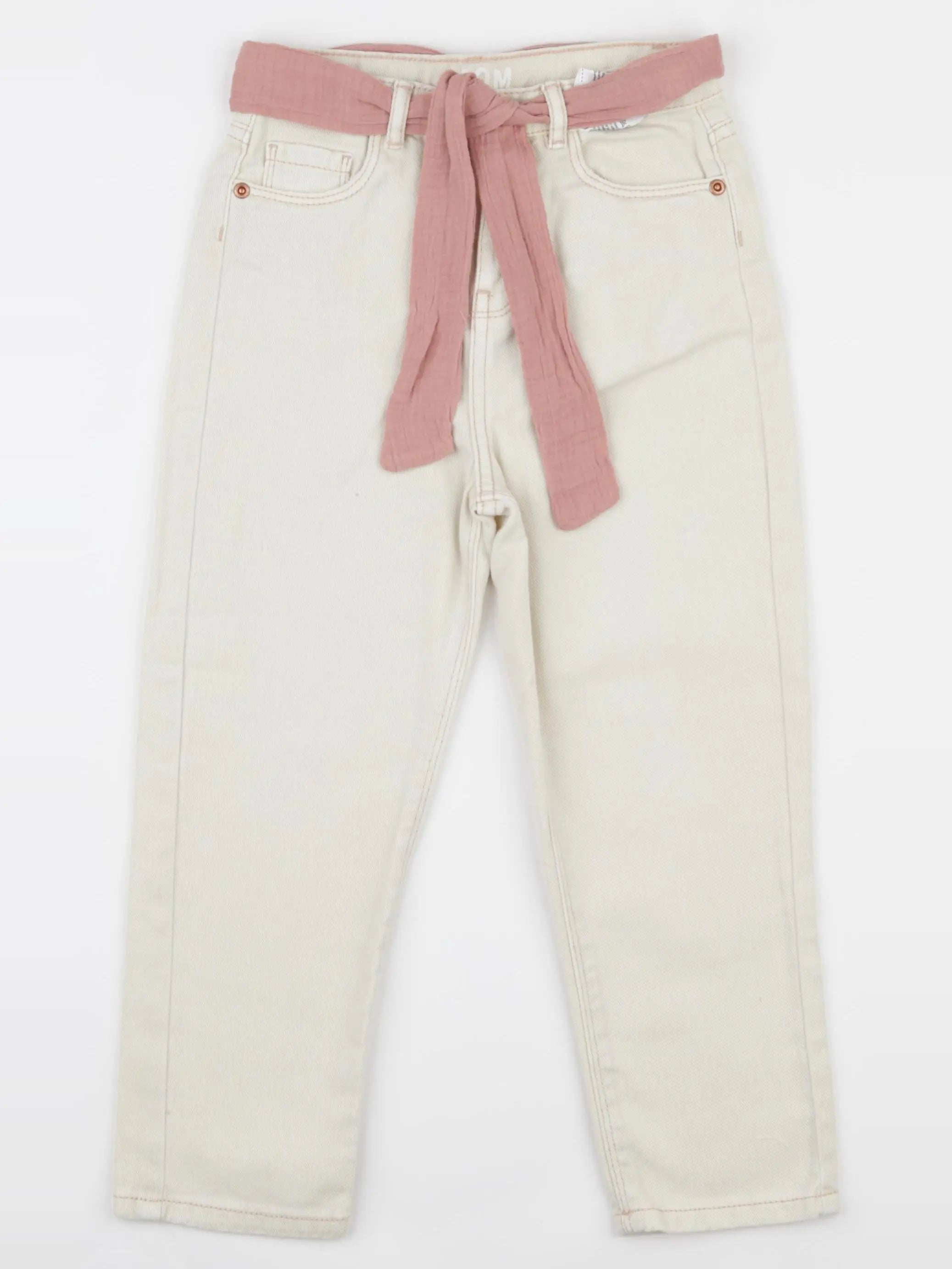 Vertbaudet - jean beige - 6 ans