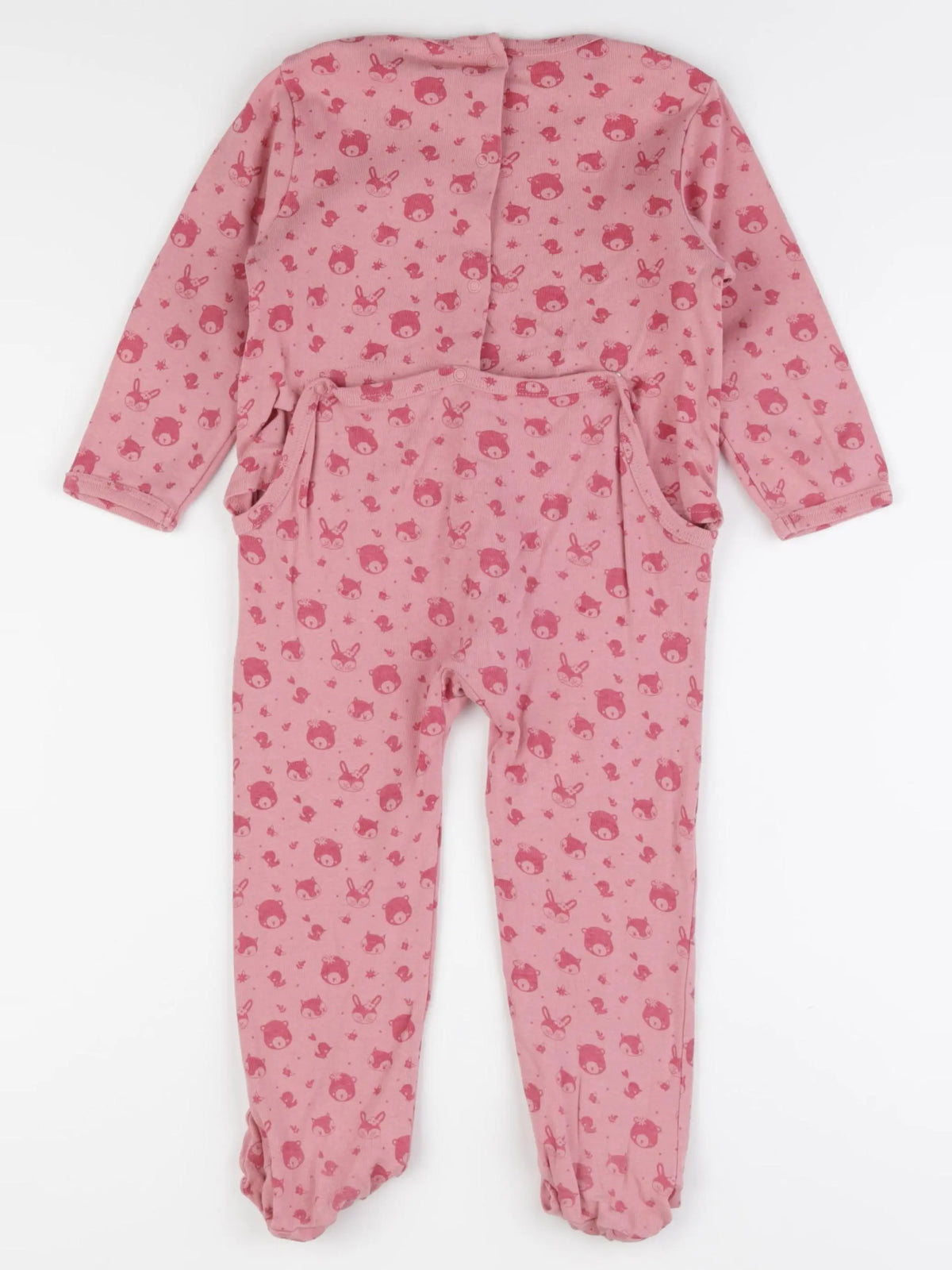 Vertbaudet - pyjama coton rose - 2 ans