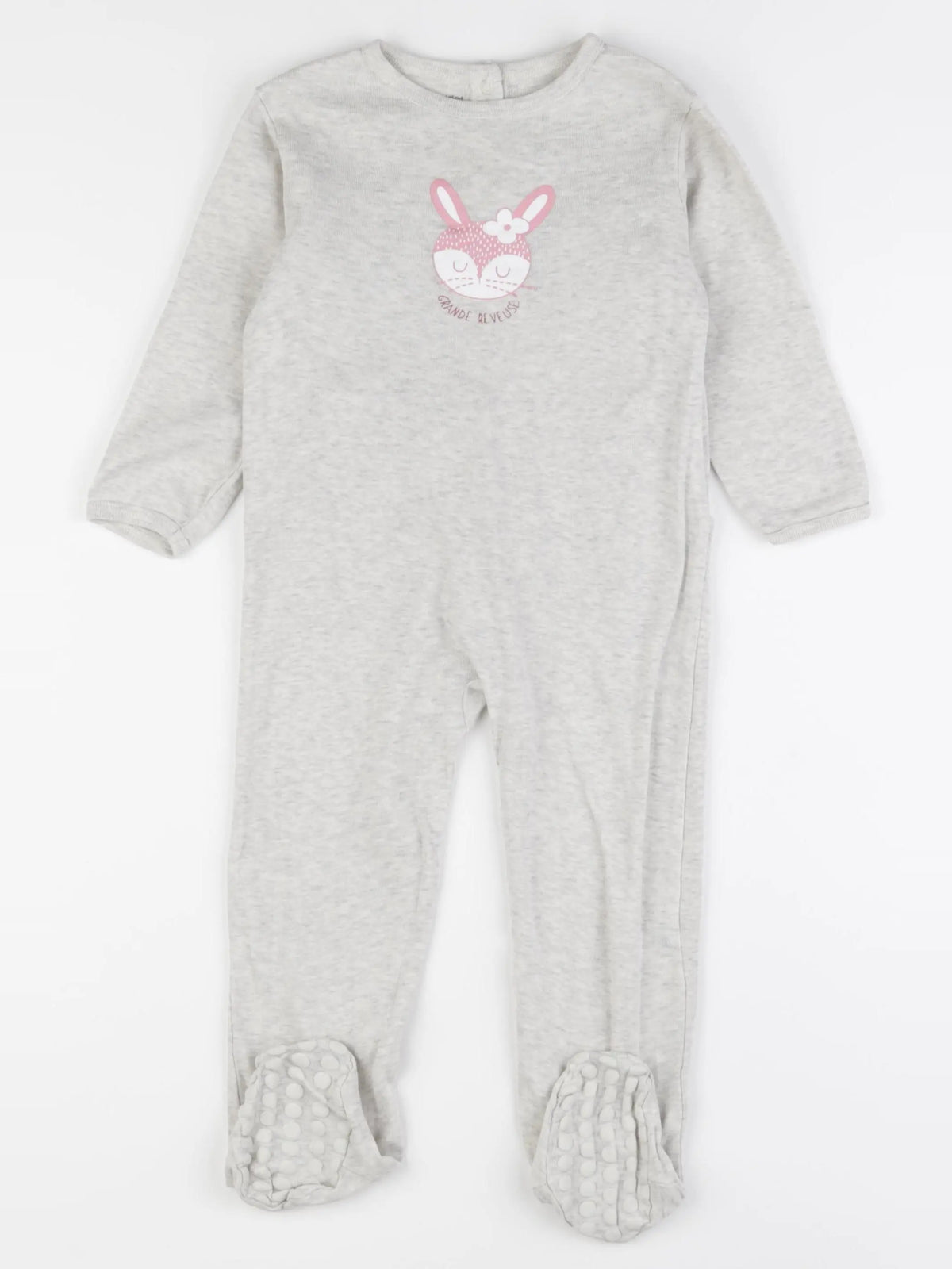 Vertbaudet - pyjama coton gris - 2 ans