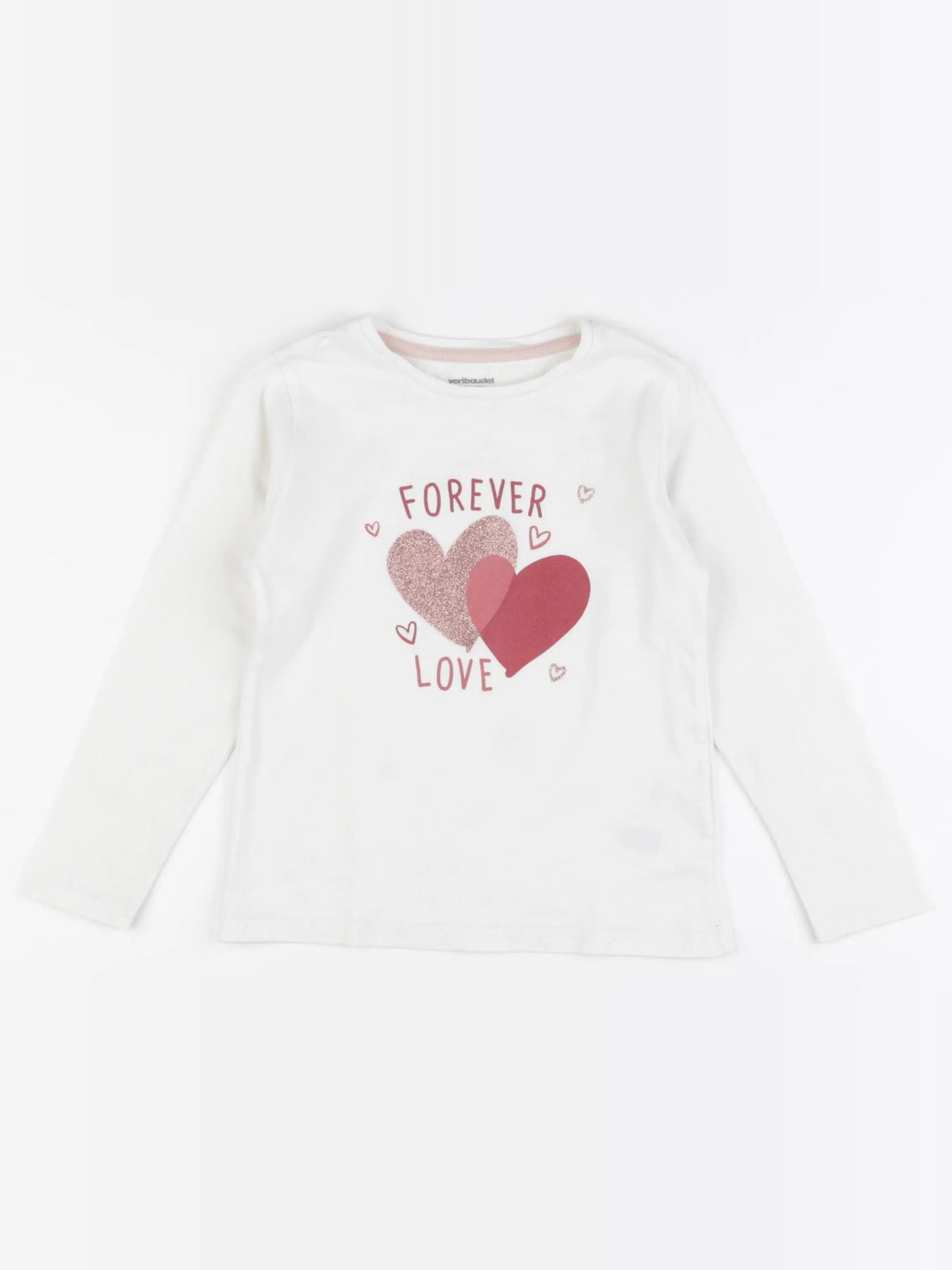 Vertbaudet - tee-shirt blanc - 6 ans