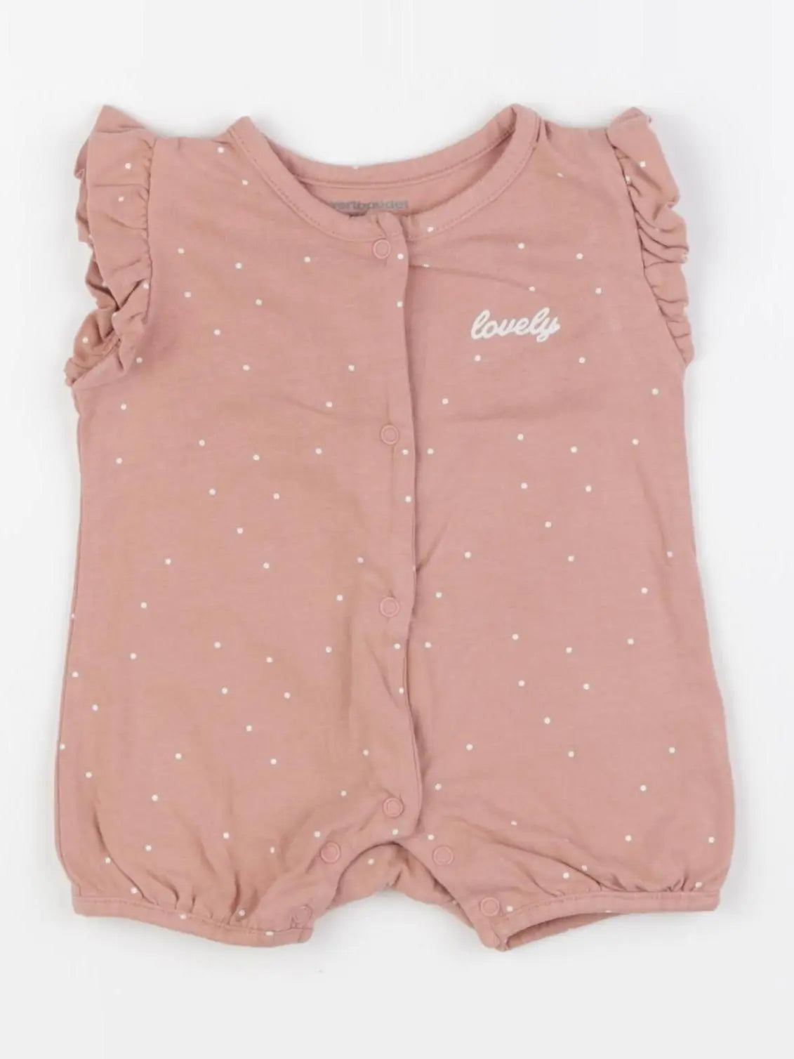 Vertbaudet - pyjama coton rose - 3 mois
