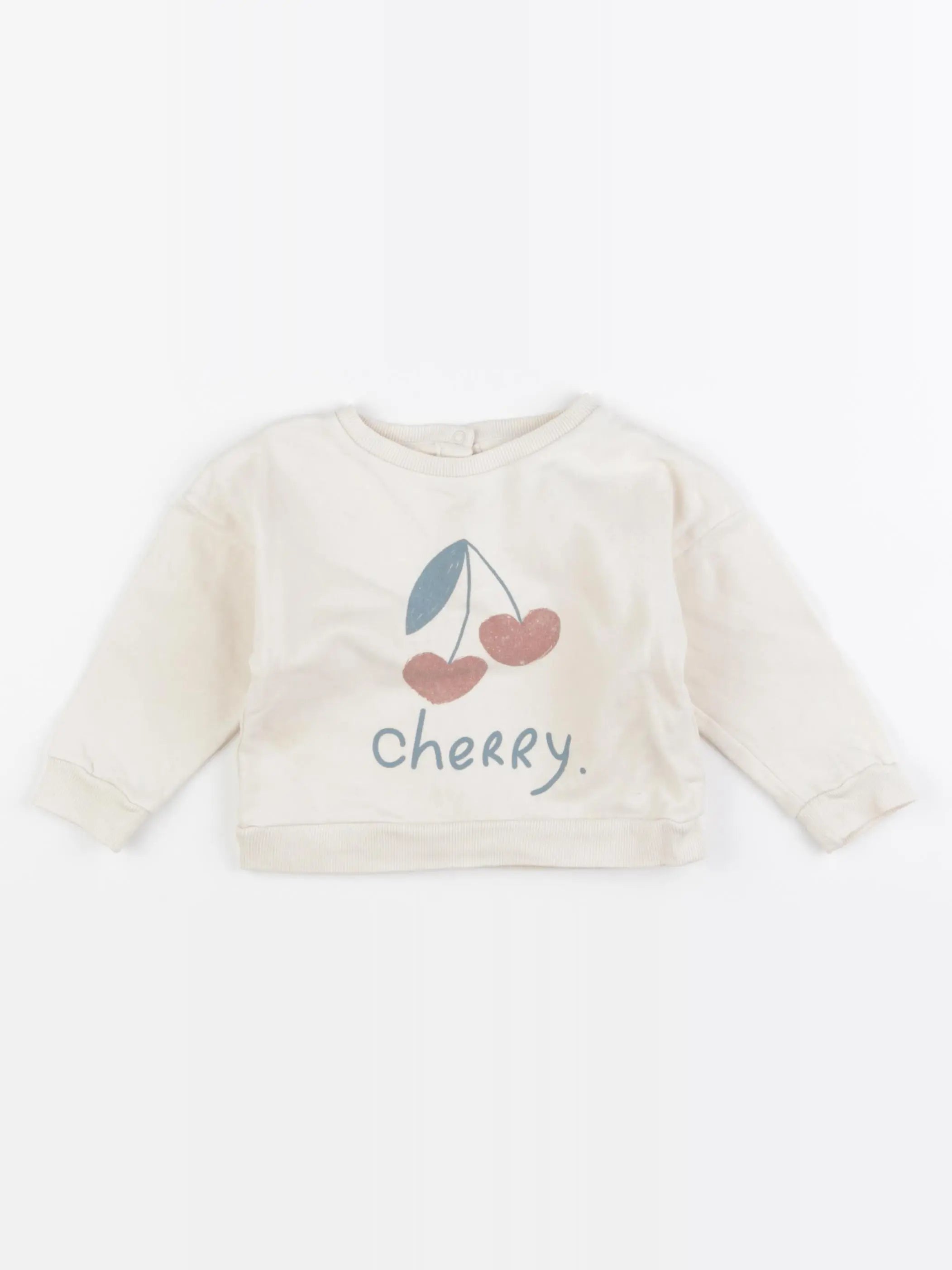 Vertbaudet - sweat beige - 18 mois