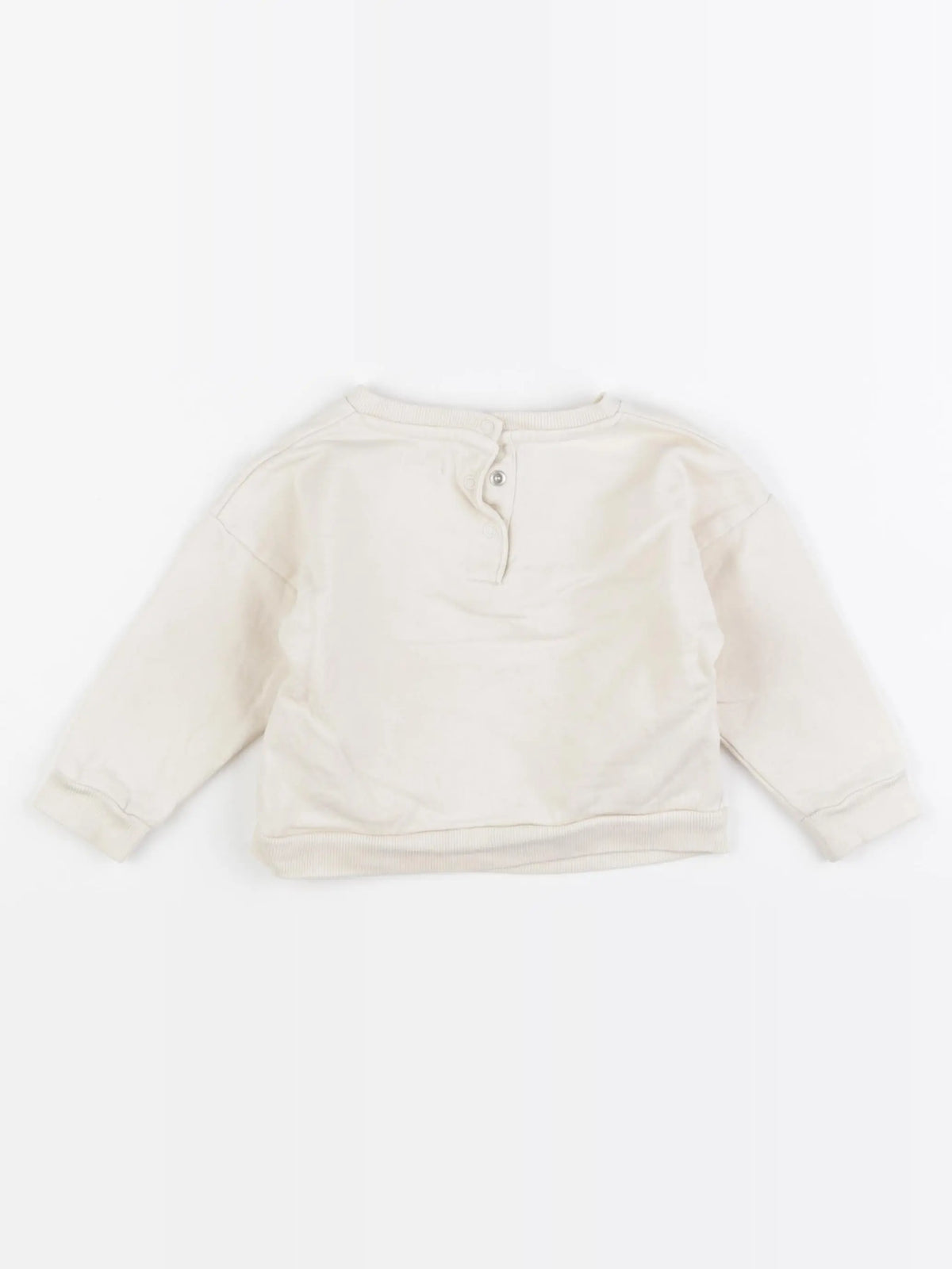 Vertbaudet - sweat beige - 18 mois