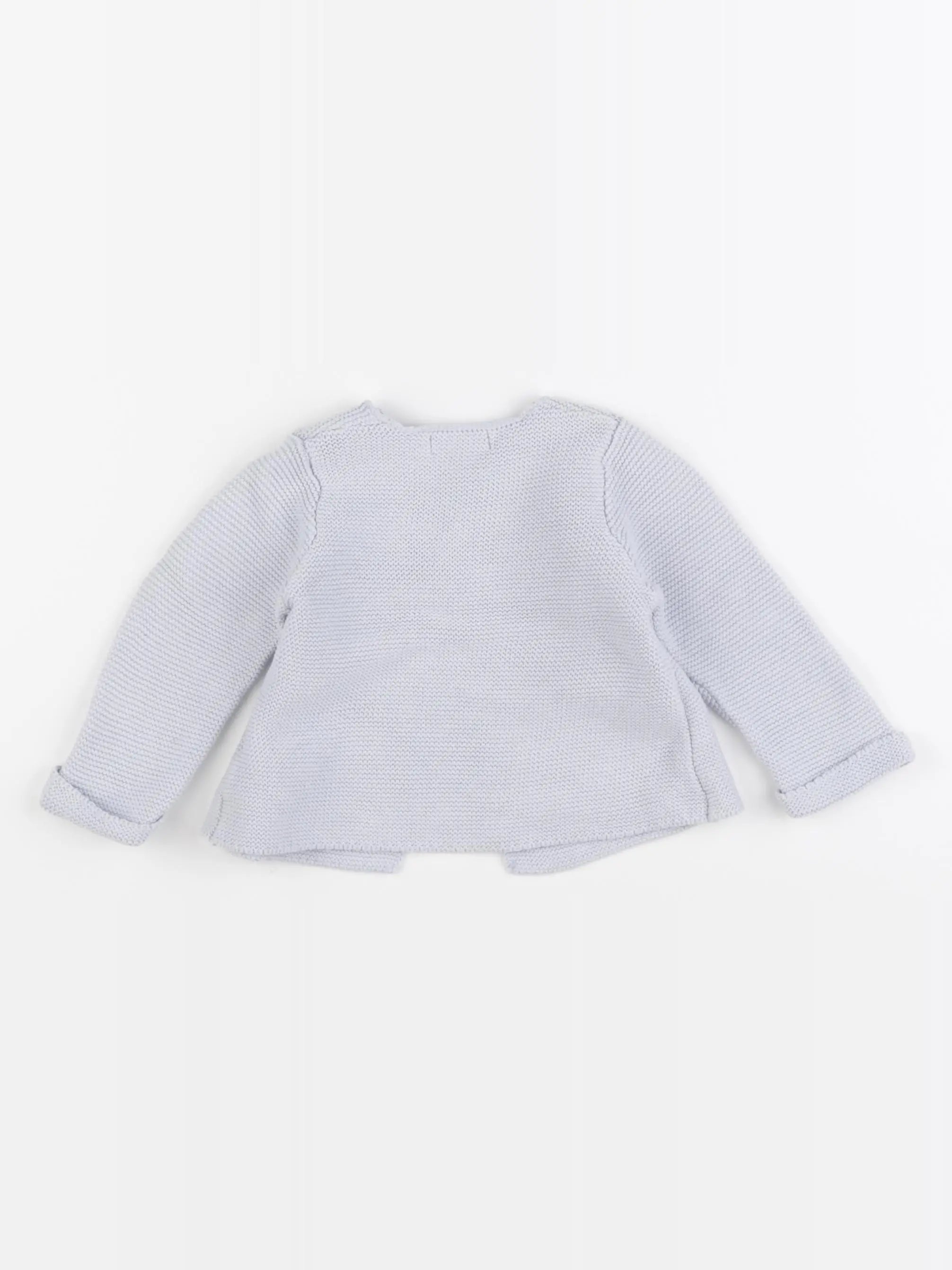 Vertbaudet - gilet bleu - 6 mois