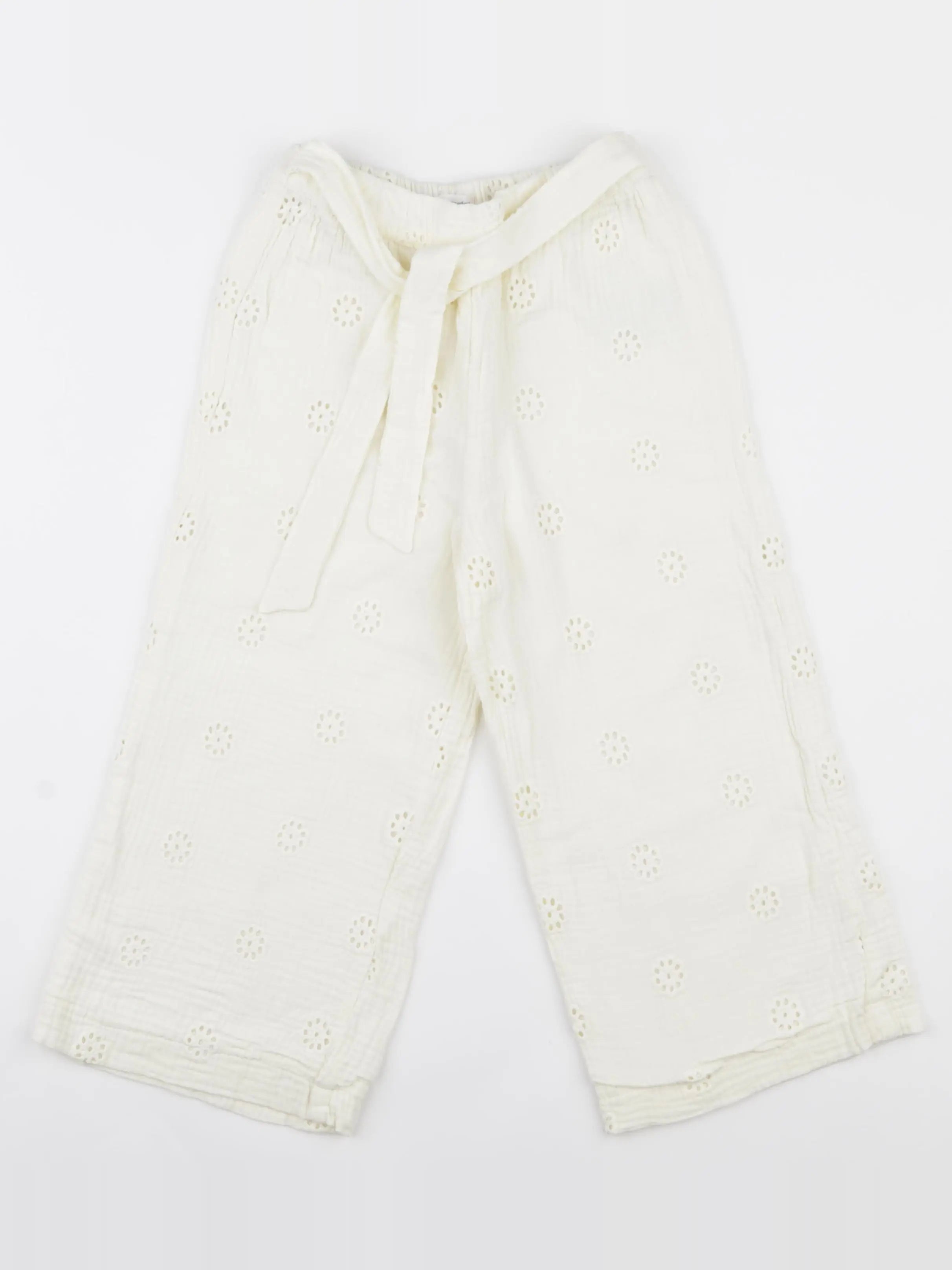 Vertbaudet - pantalon beige - 6 ans