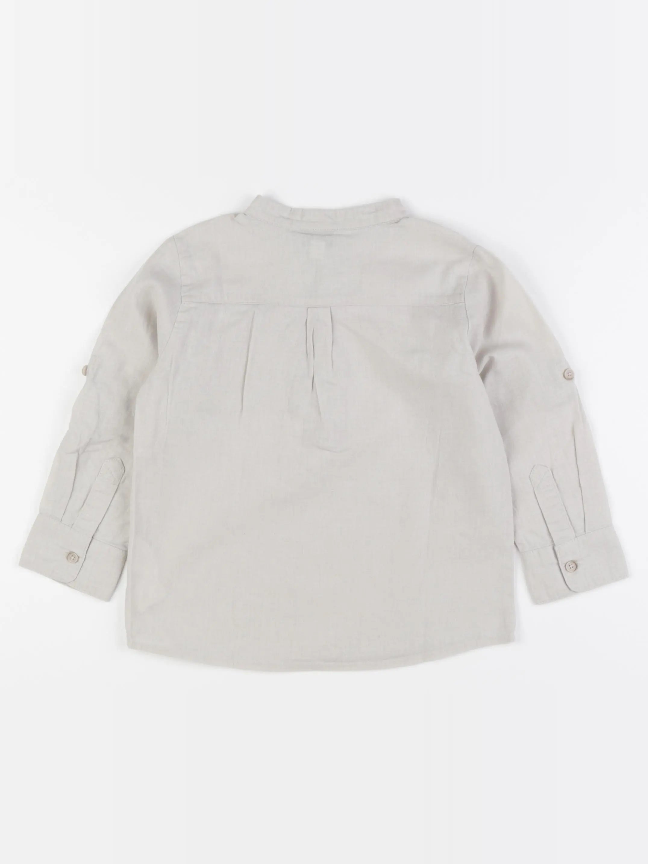 Vertbaudet - chemise beige - 4 ans