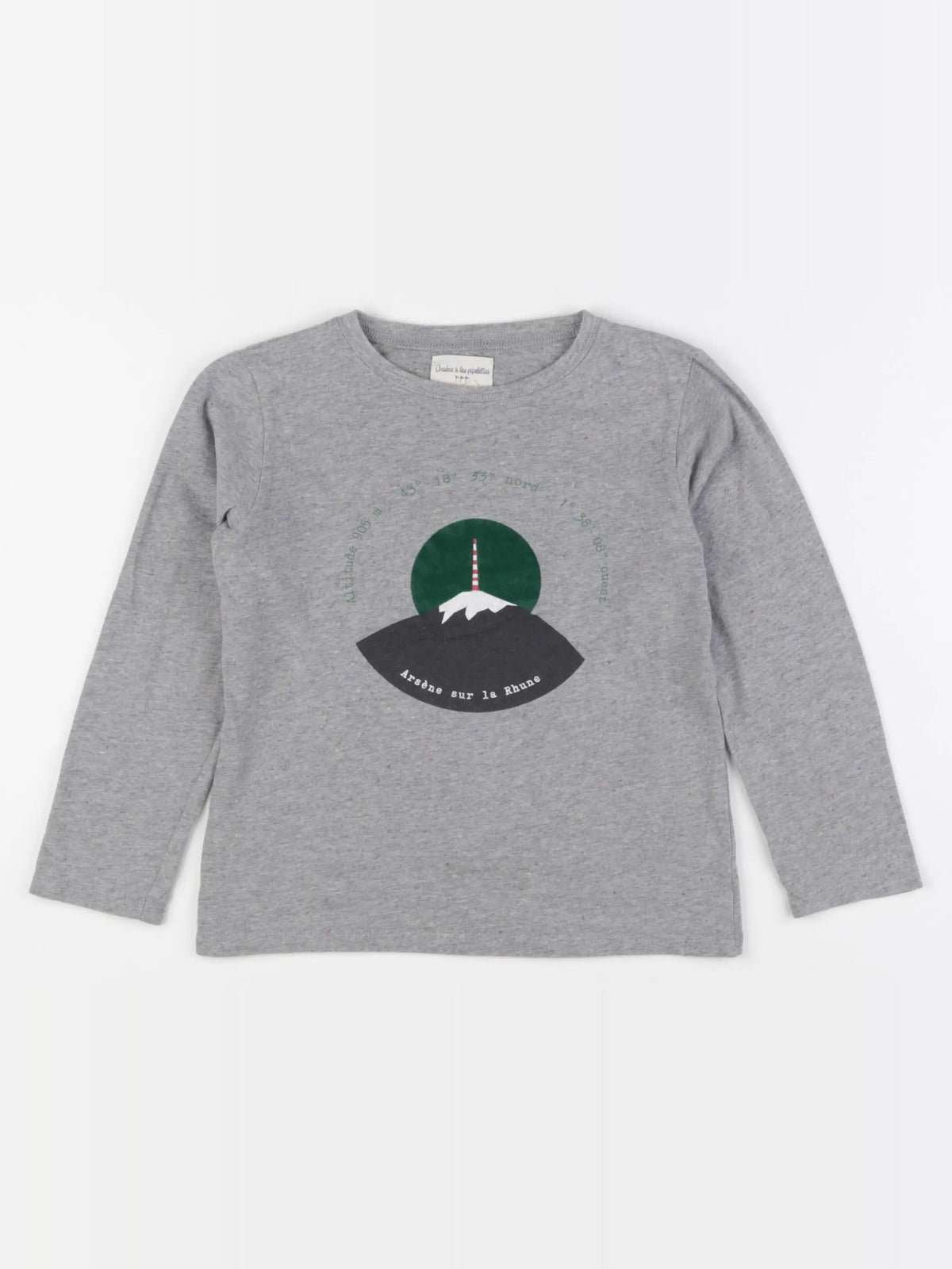 Arsène et les pipelettes - tee-shirt gris - 6 ans