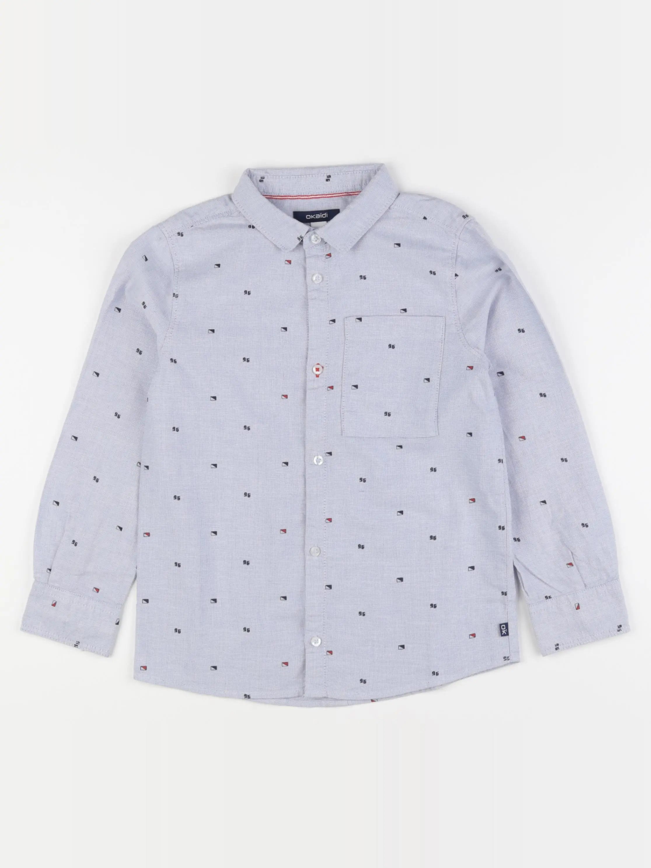 Okaidi - chemise bleu - 6 ans
