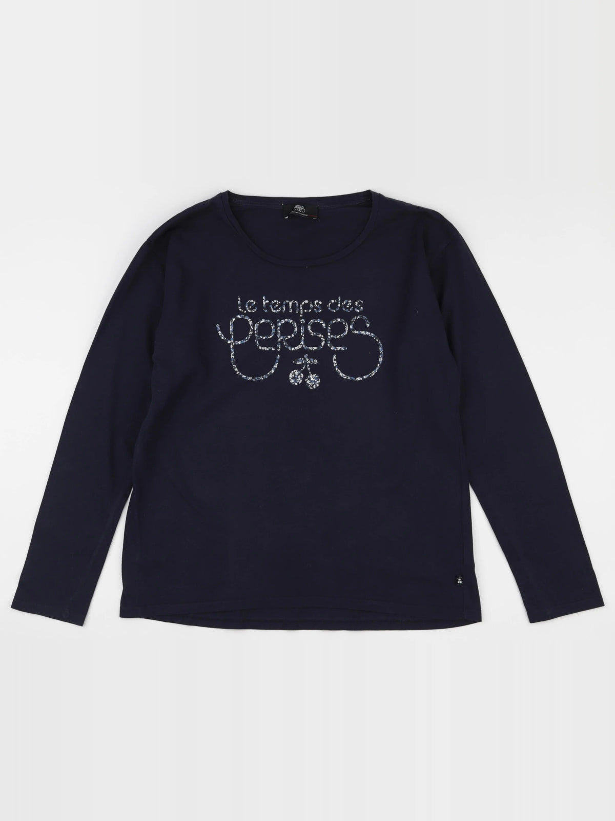 Le temps des cerises  - tee-shirt bleu - 12/13 ans