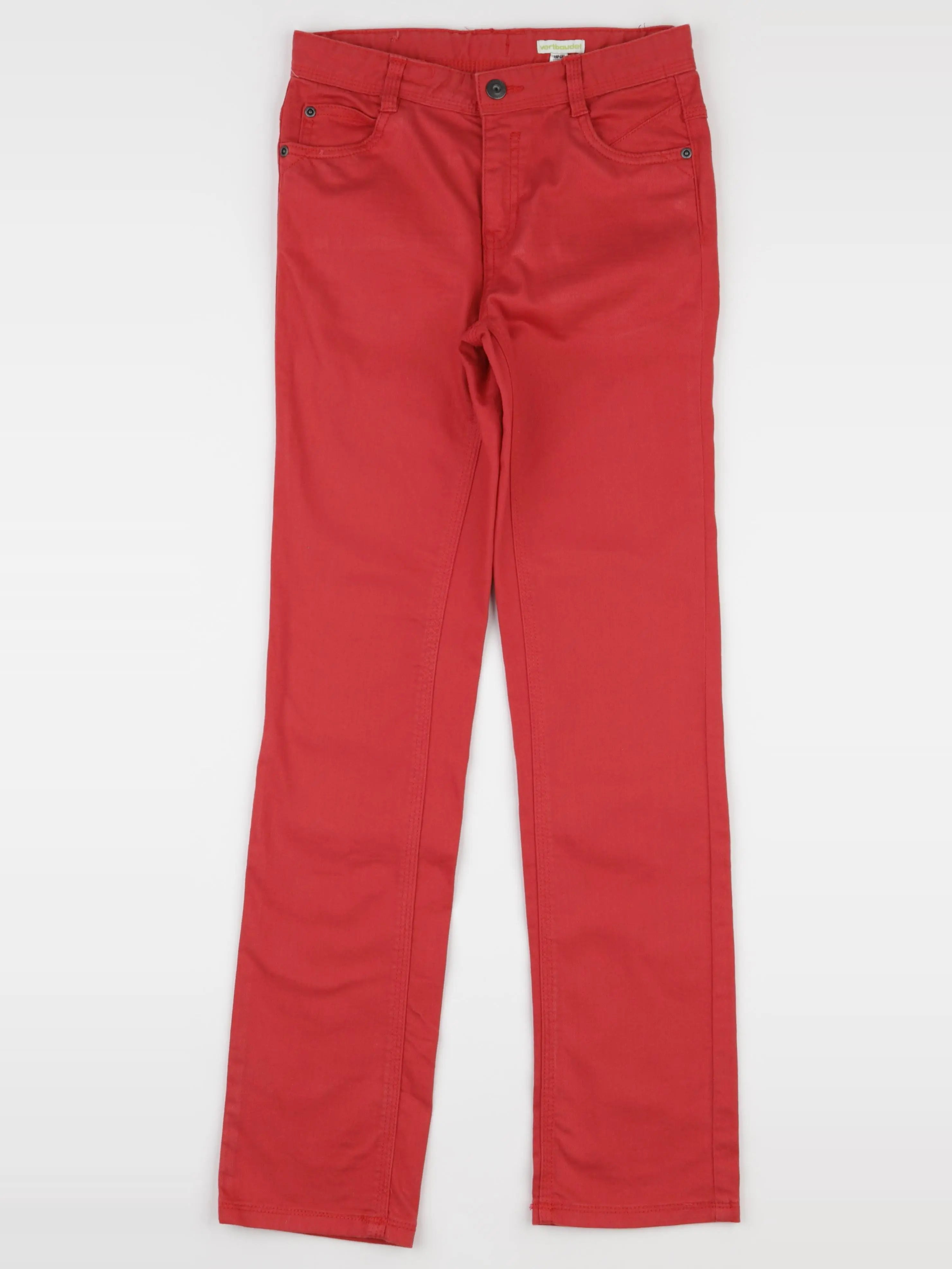 Vertbaudet - jean rouge - 12 ans