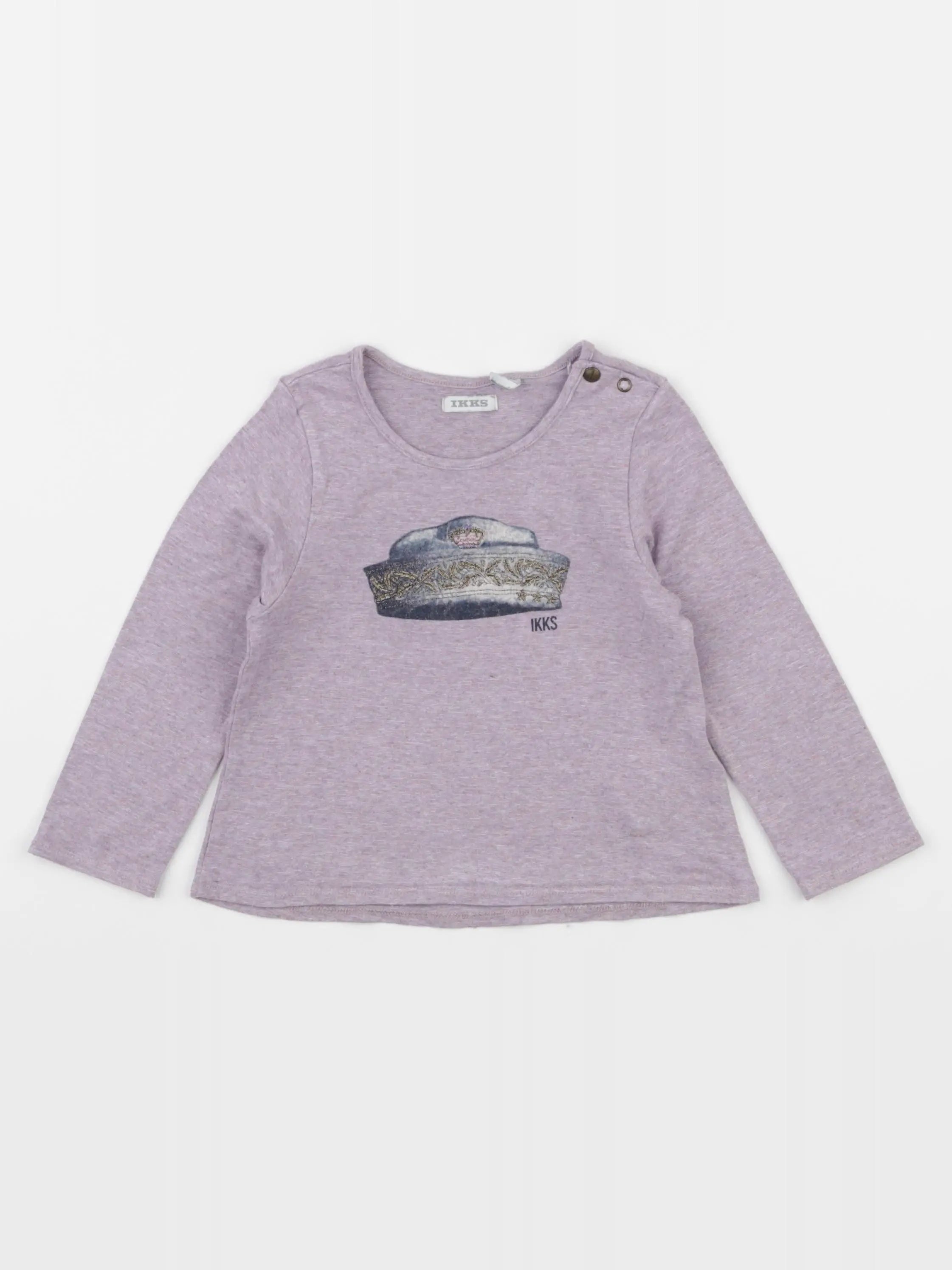 IKKS - tee-shirt violet - 2 ans
