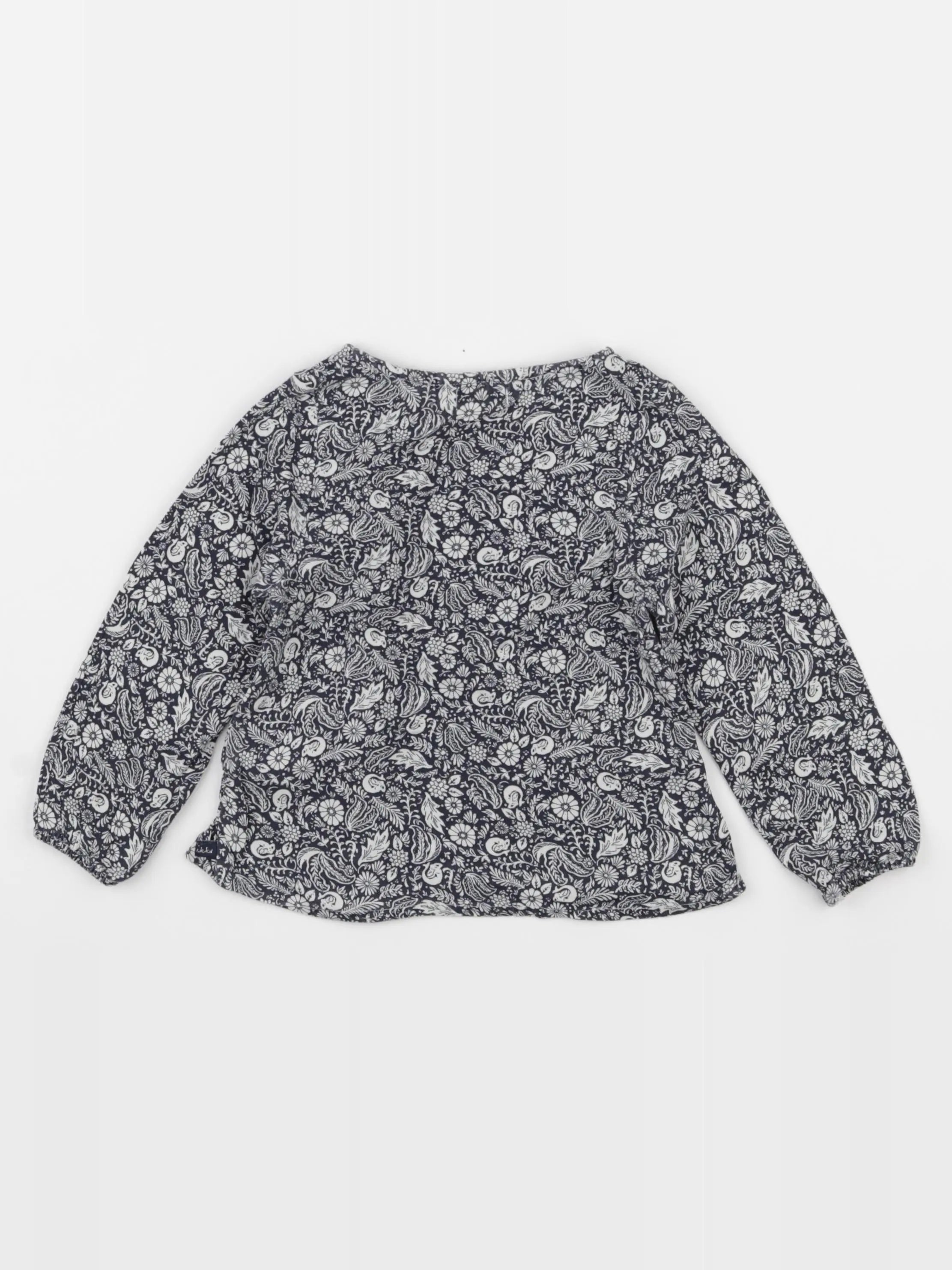 IKKS - blouse bleu - 2 ans
