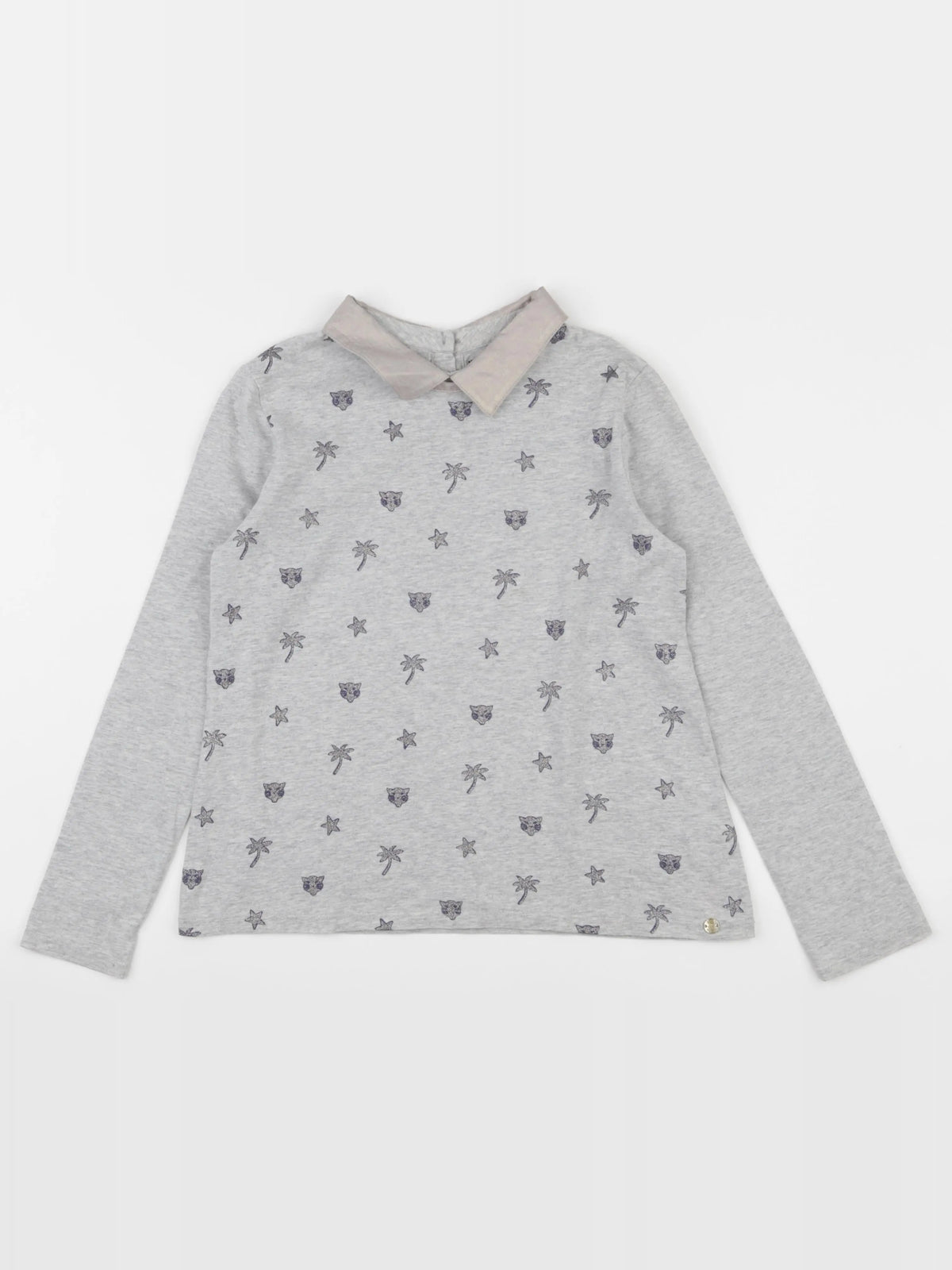 IKKS - tee-shirt gris - 10 ans